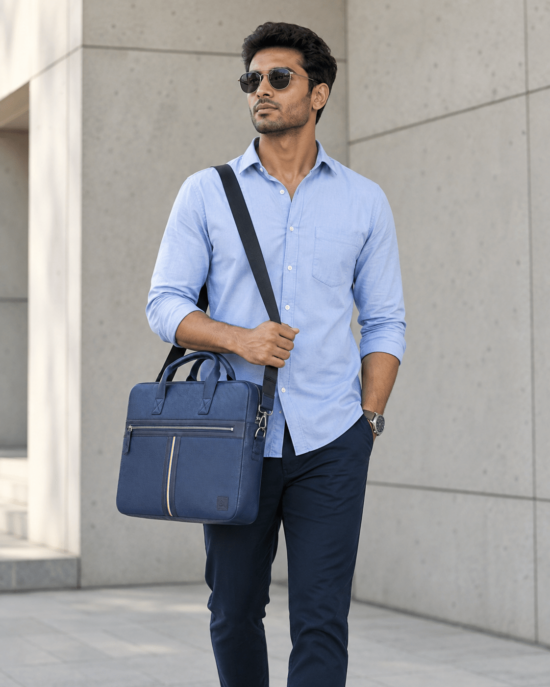 Heritage Striped Laptop Bag - Don Miller