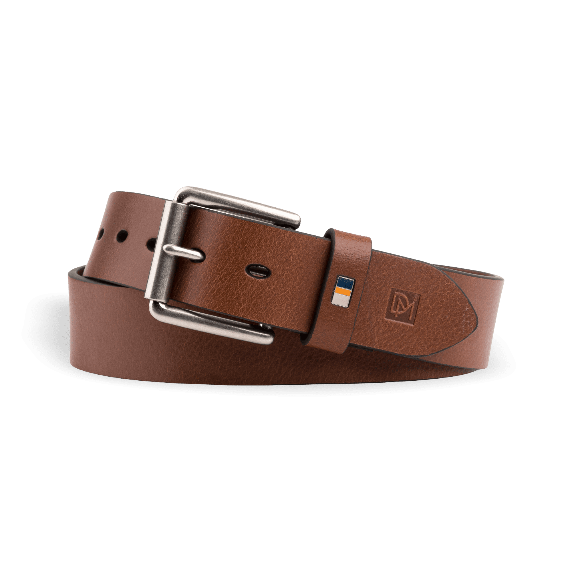 Insignia Roller Buckle Casual Leather Belt - Don Miller