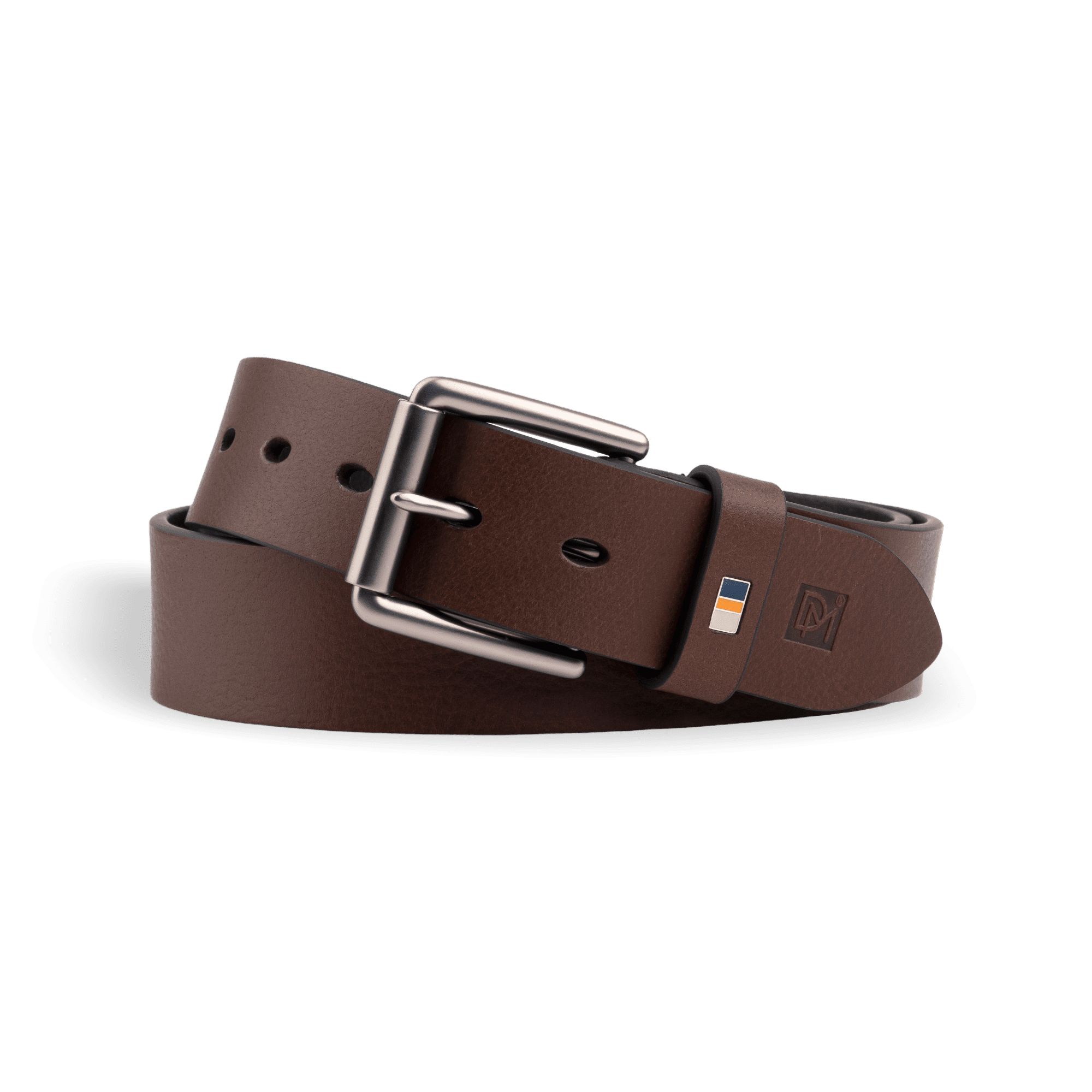 Insignia Roller Buckle Casual Leather Belt - Don Miller
