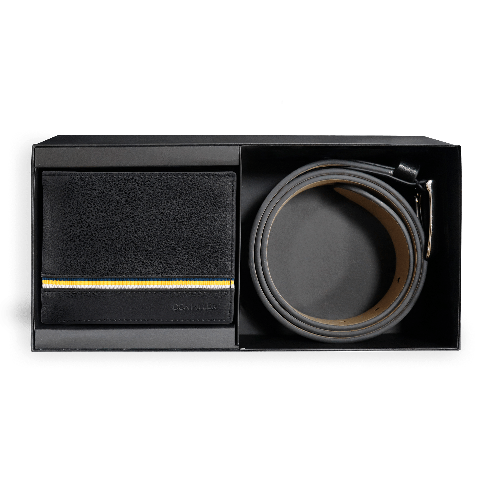 Signature Stripe Bifold and Belt Gift Set - Don Miller