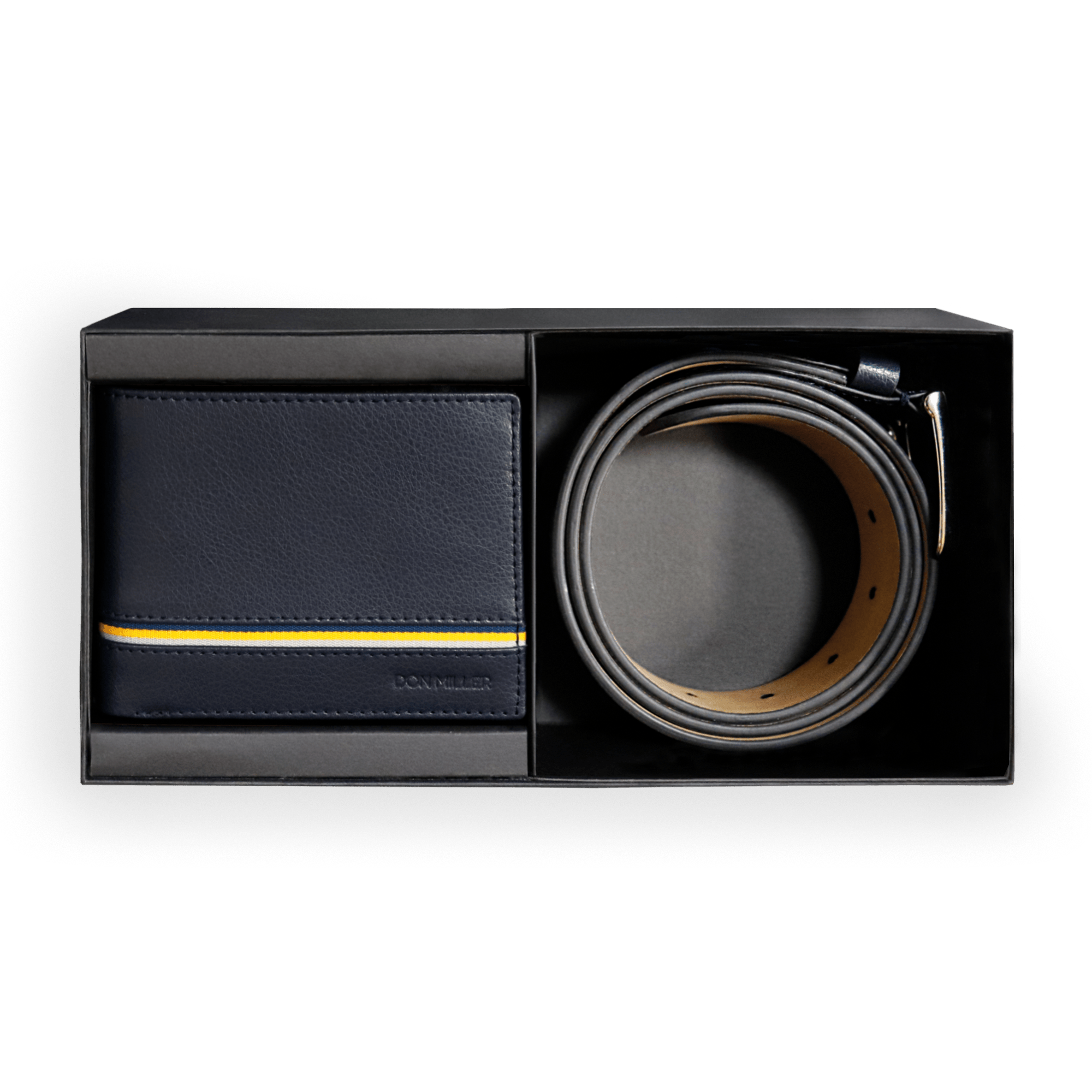 Signature Stripe Bifold and Belt Gift Set - Don Miller