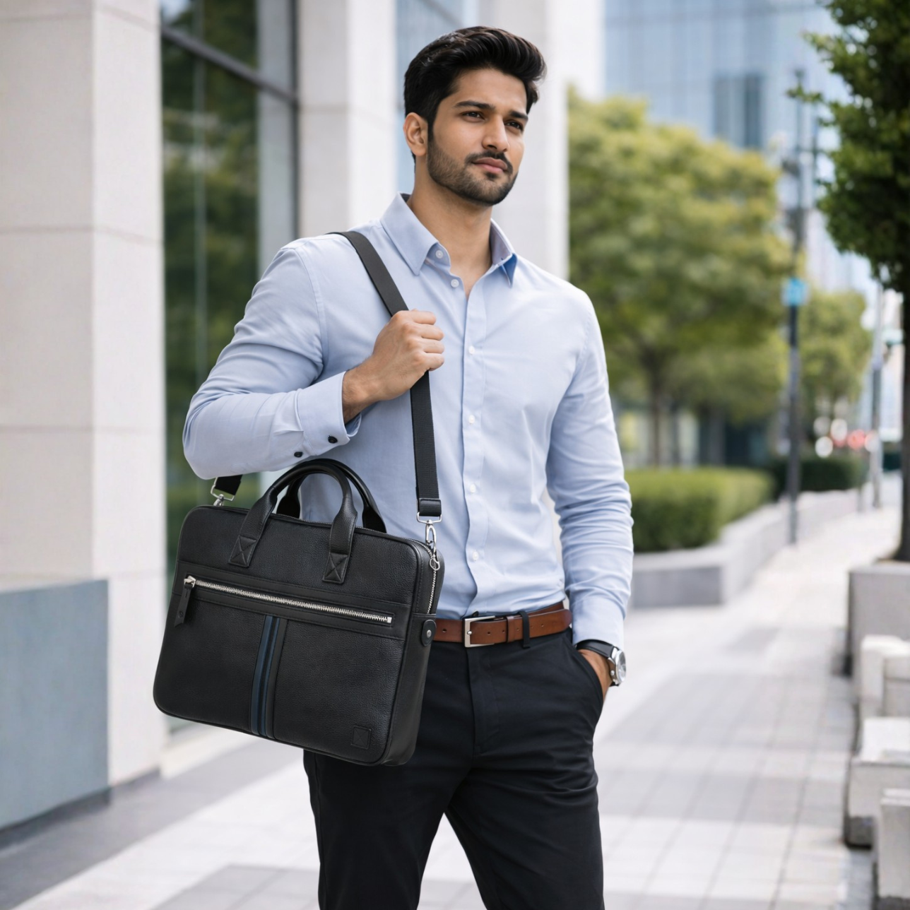 Heritage Striped Laptop Bag