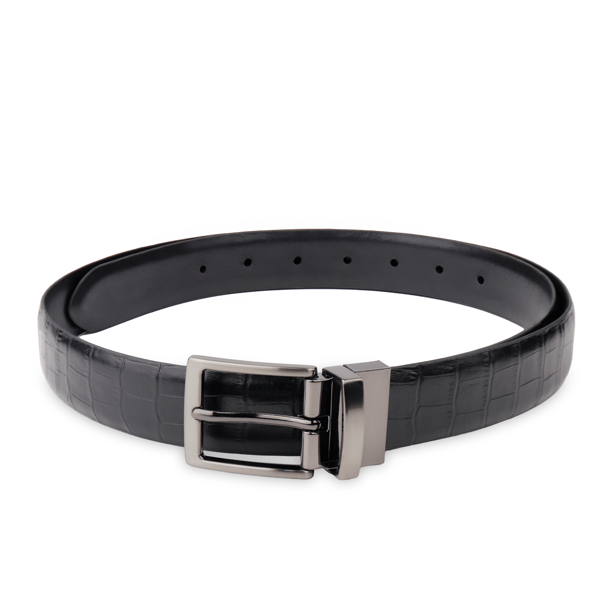 Adrian Croco Reversible Formal Leather Belt & Urban Croco Duofold Gift Set - Don Miller