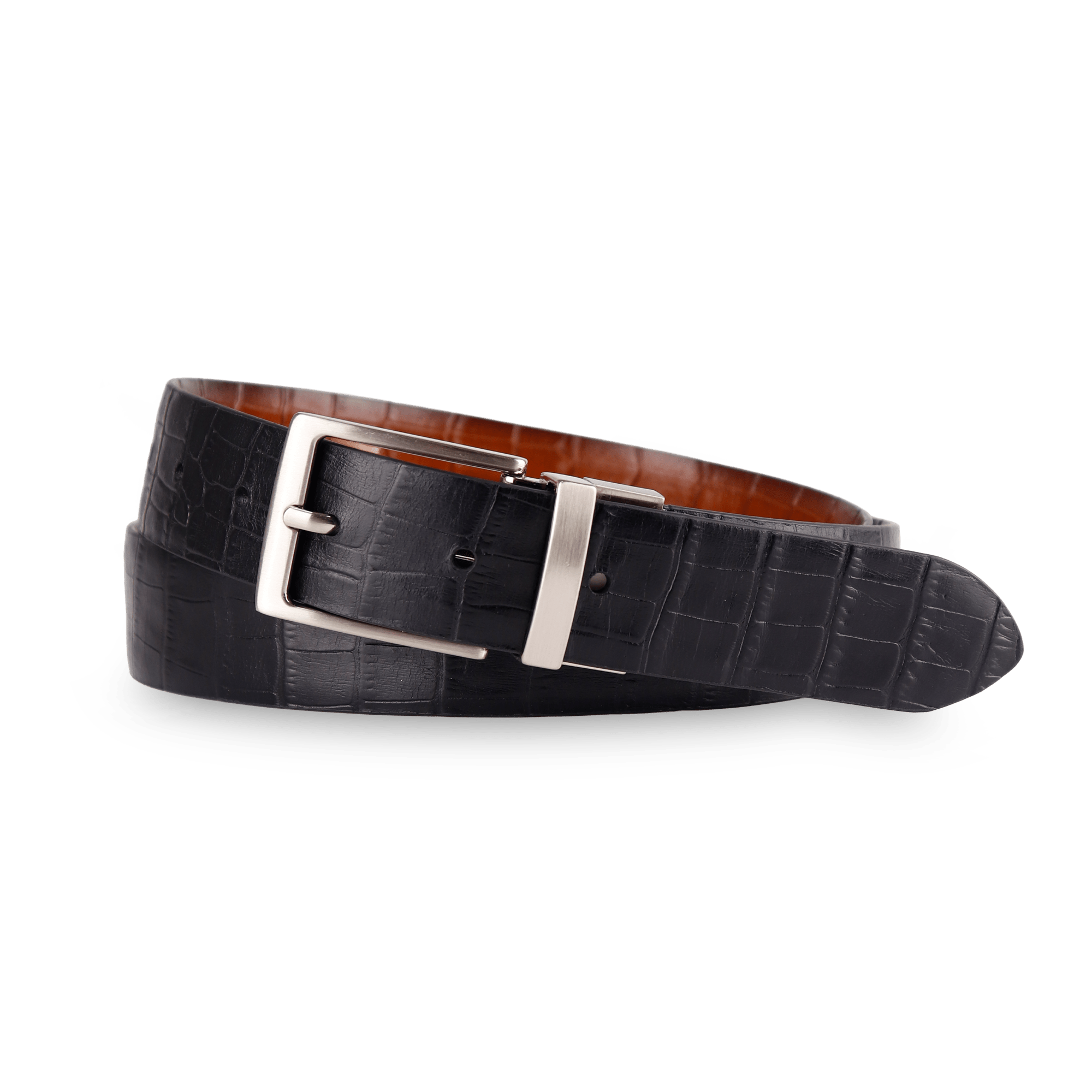 Adrian Croco Reversible Formal Leather Belt & Urban Croco Duofold Gift Set - Don Miller