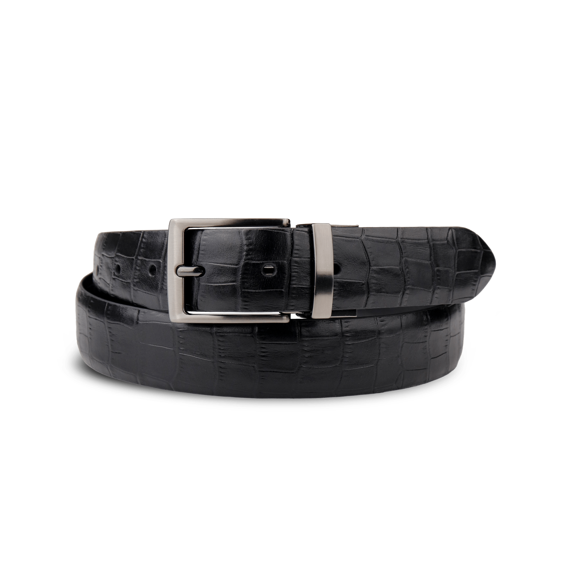 Adrian Croco Reversible Formal Leather Belt & Urban Croco Duofold Gift Set - Don Miller