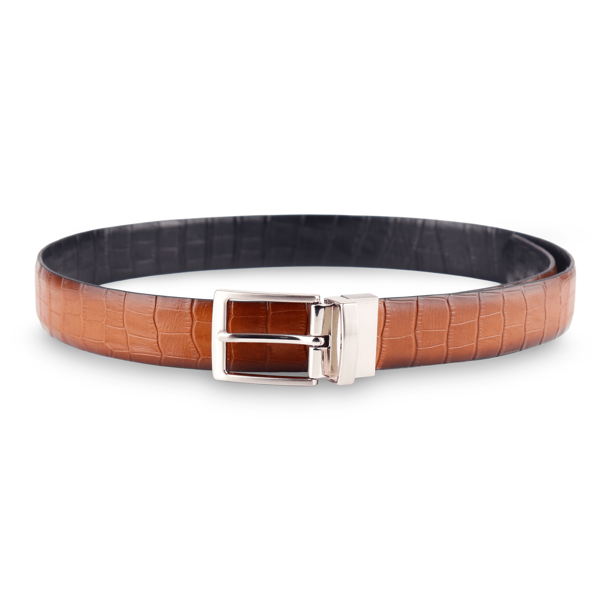 Adrian Croco Reversible Formal Leather Belt & Urban Croco Duofold Gift Set - Don Miller
