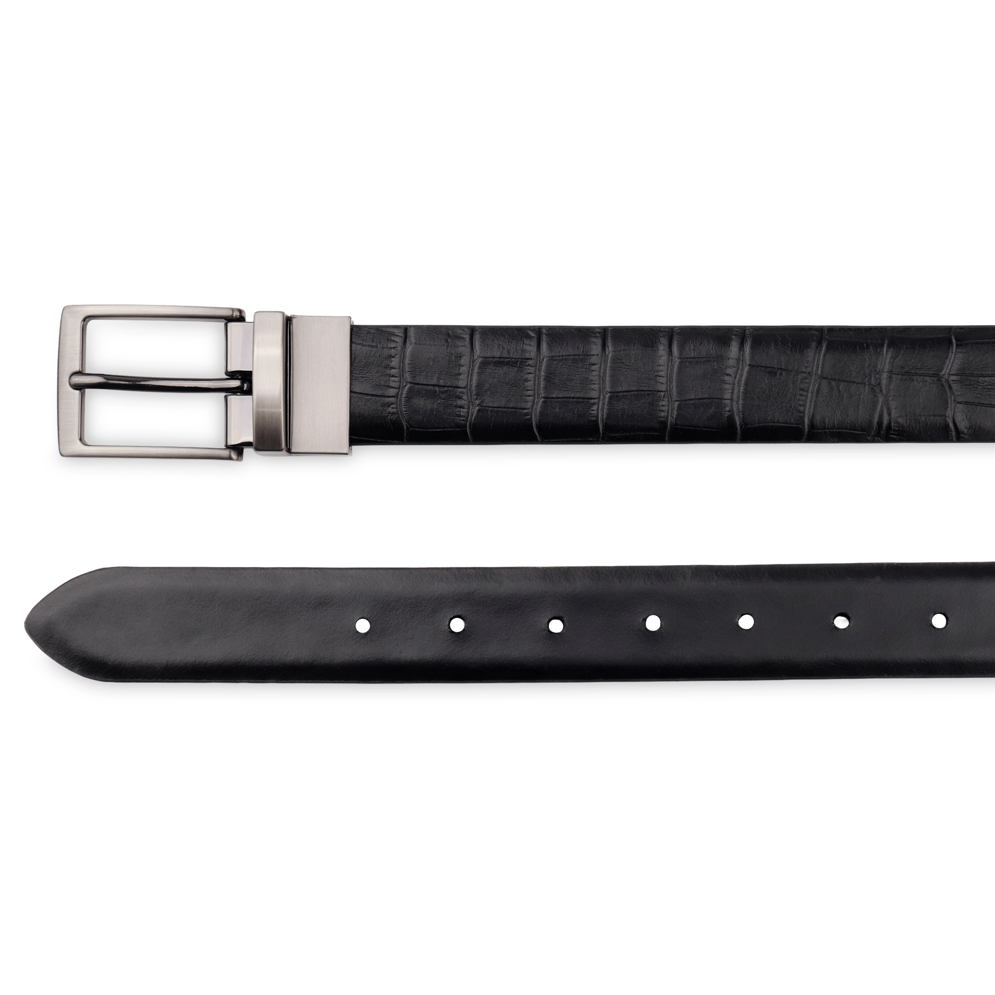 Adrian Croco Reversible Formal Leather Belt & Urban Croco Duofold Gift Set - Don Miller