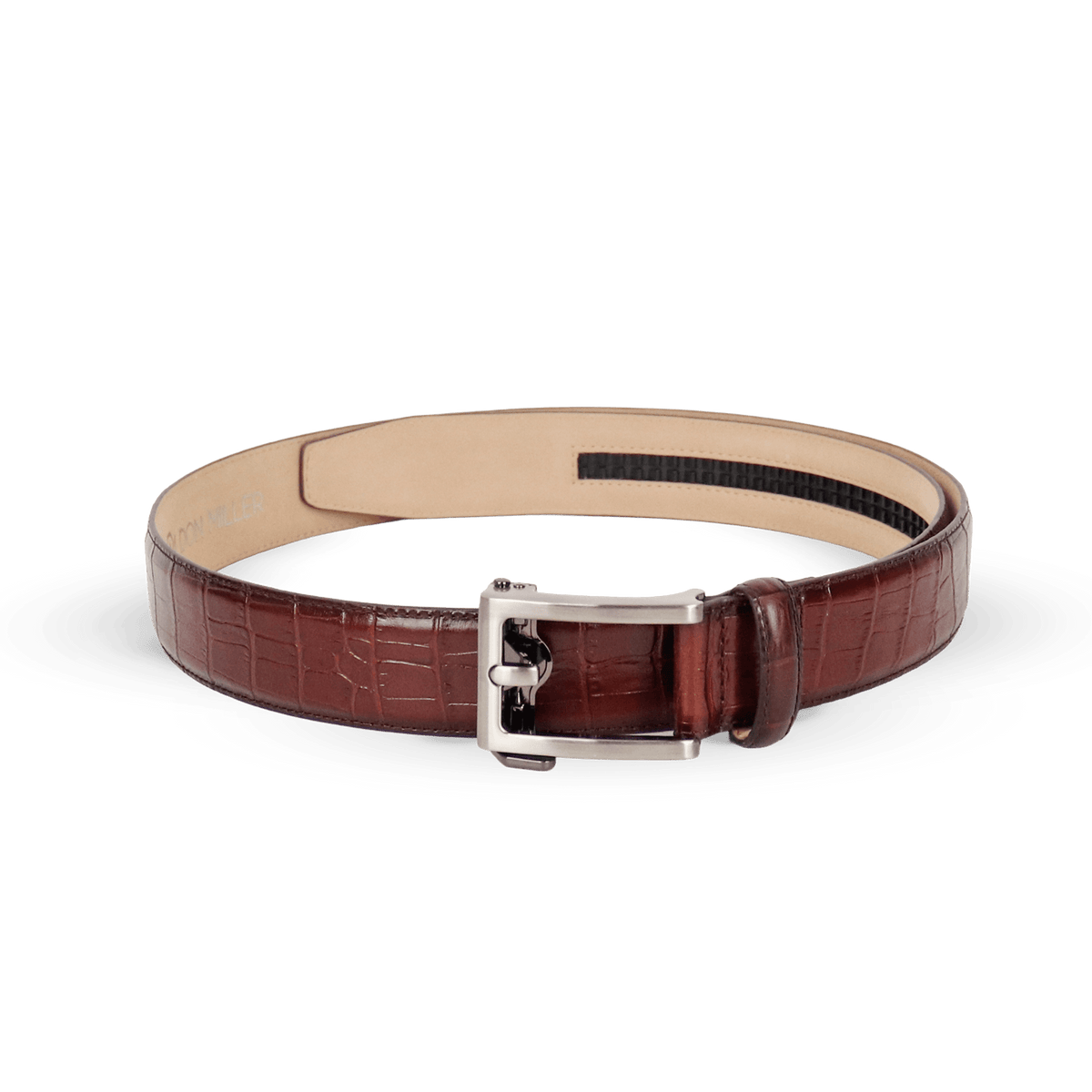 Adrian Croco Track Leather Belt - Don Miller