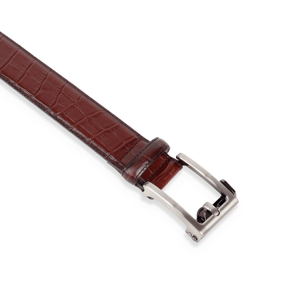 Adrian Croco Track Leather Belt - Don Miller