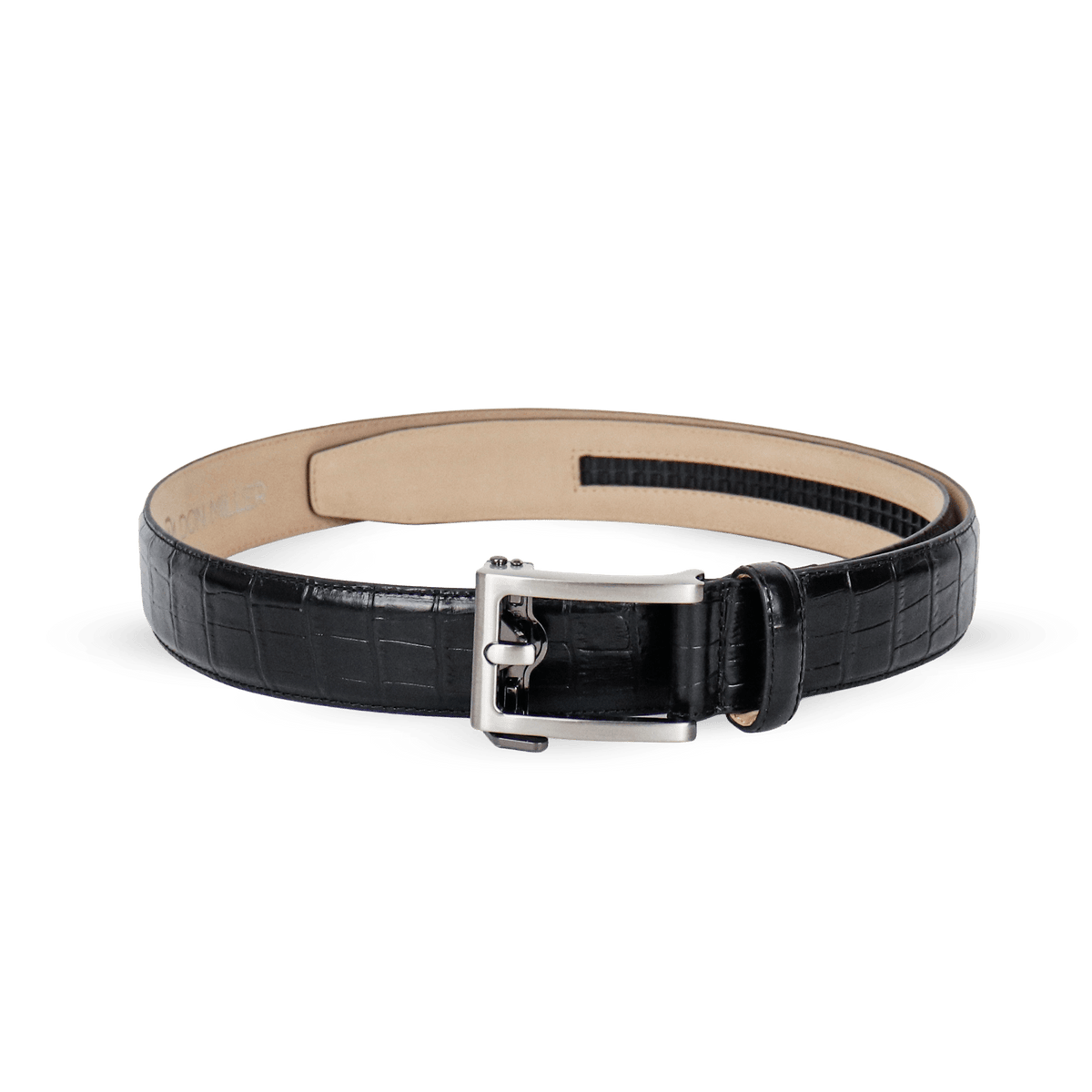 Adrian Croco Track Leather Belt - Don Miller