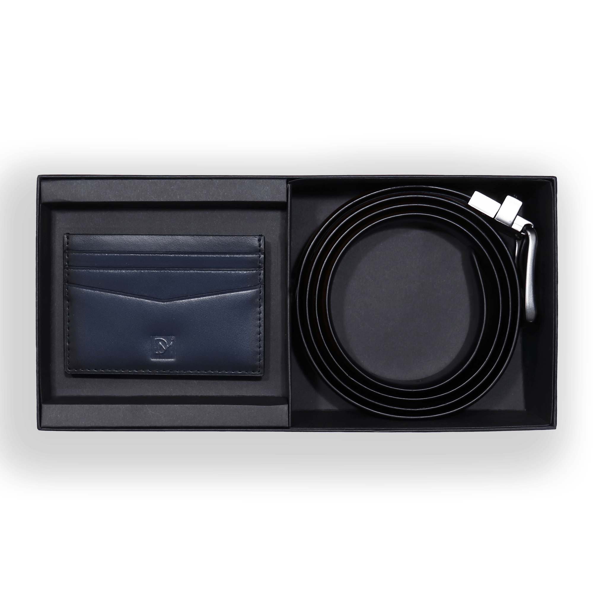 Apex Formal Reversible Leather Belt And Card Case Gift Set - Don Miller