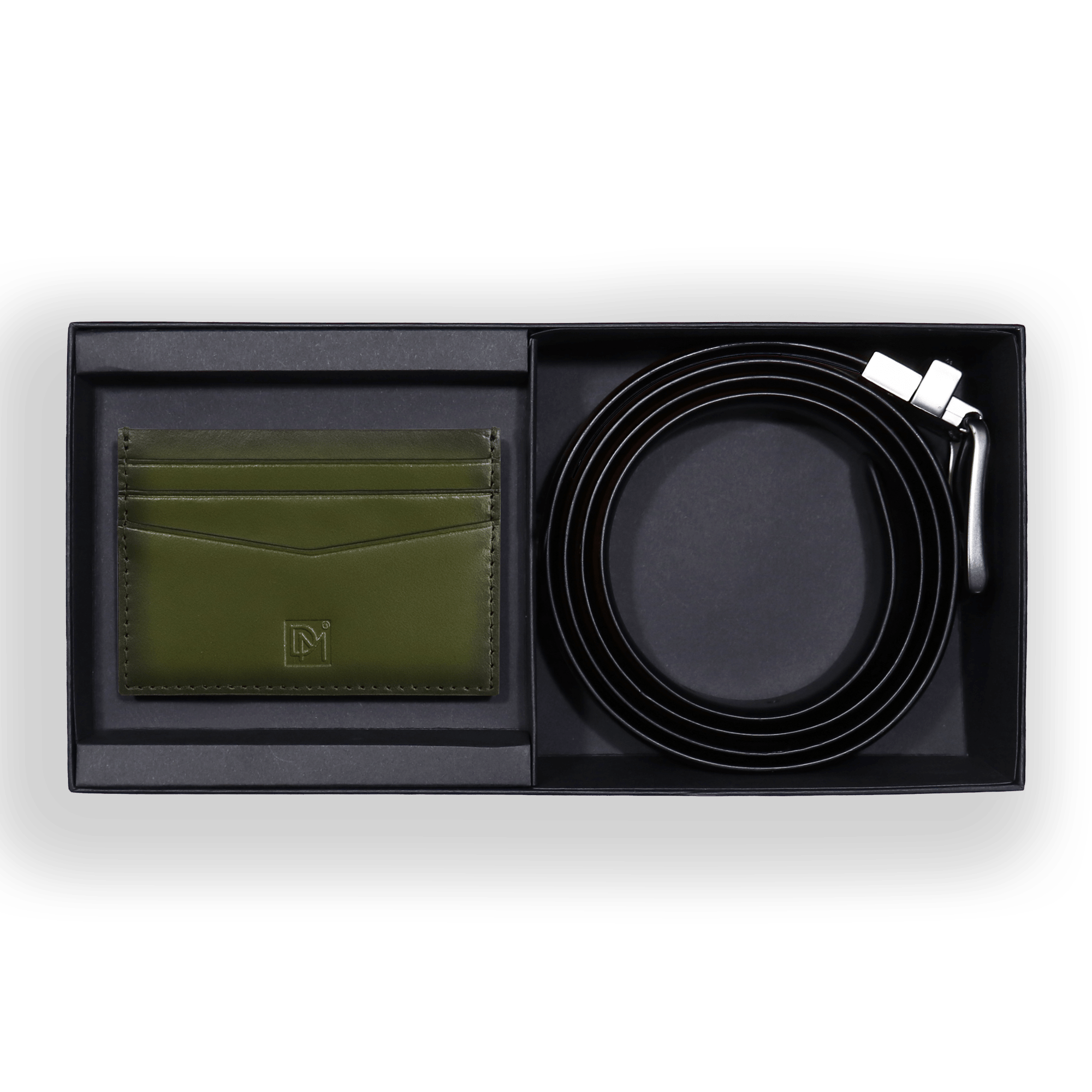 Apex Formal Reversible Leather Belt And Card Case Gift Set - Don Miller