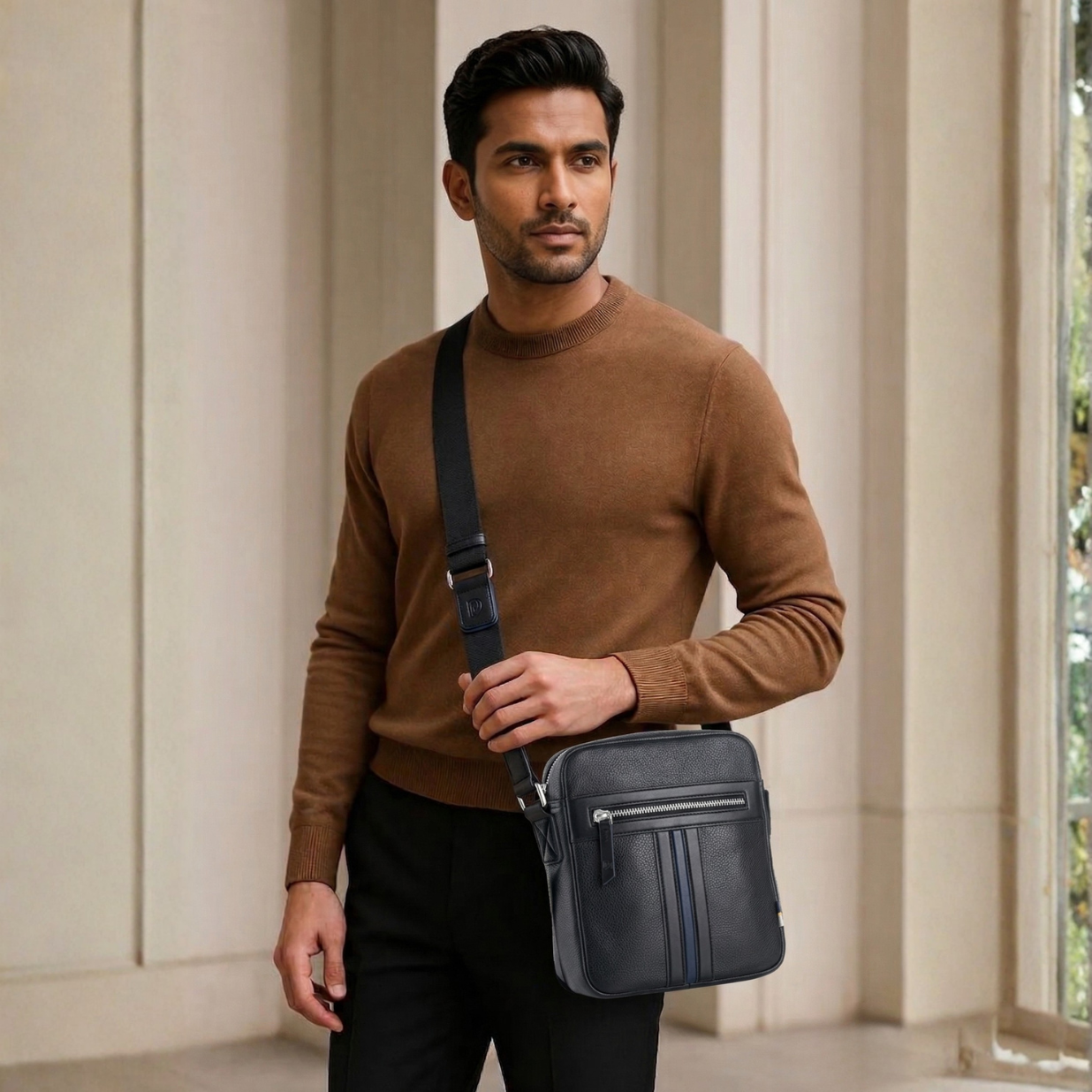 Heritage Striped Small Cross Body