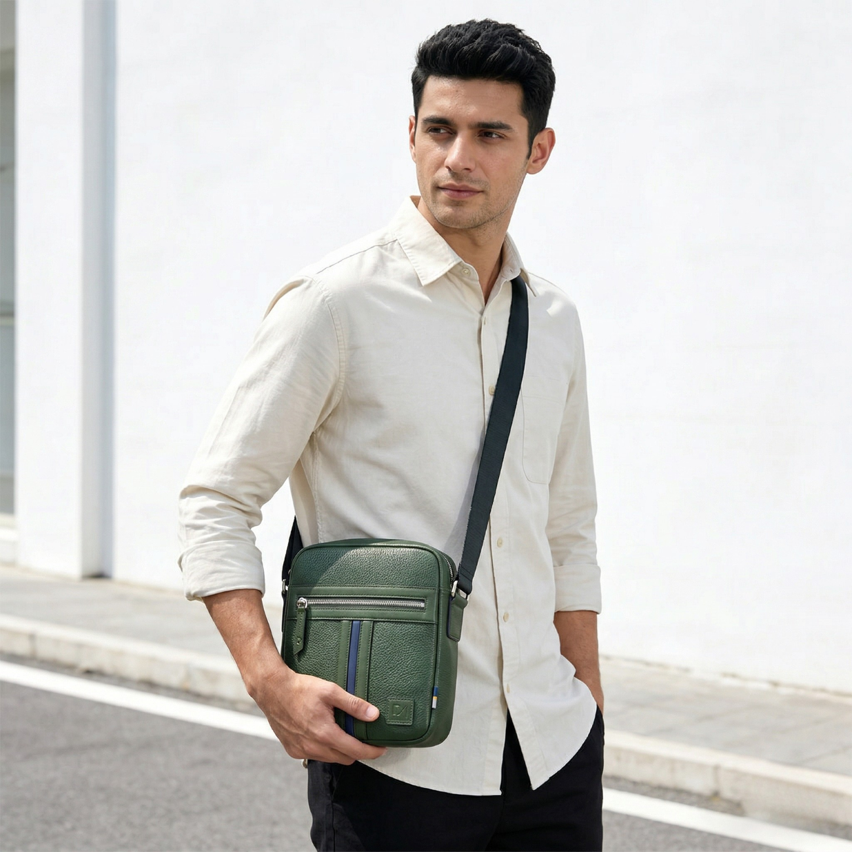 Heritage Striped Small Cross Body