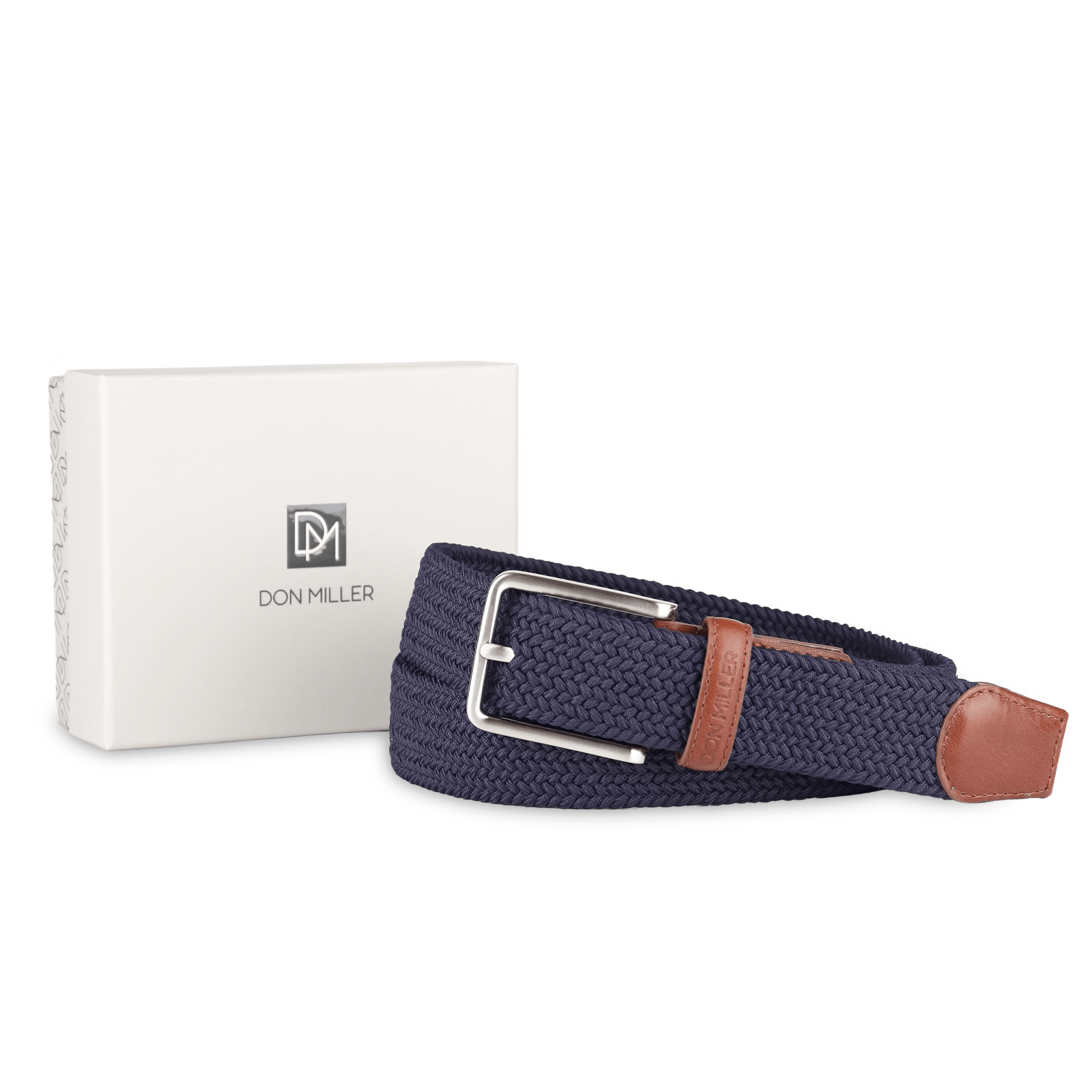 Cooper Braided Stretch Casual Webbing Belt - Don Miller