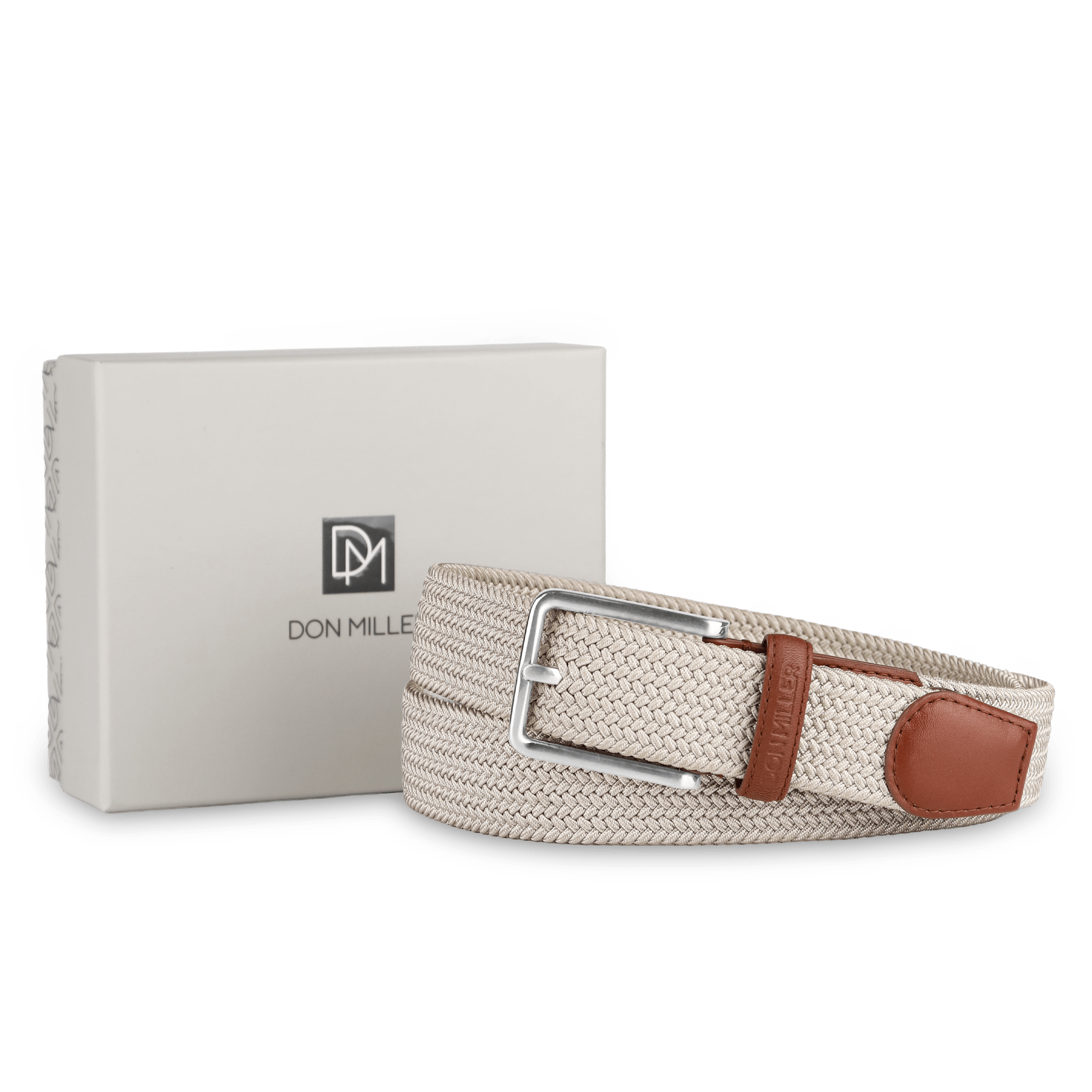 Cooper Braided Stretch Casual Webbing Belt - Don Miller