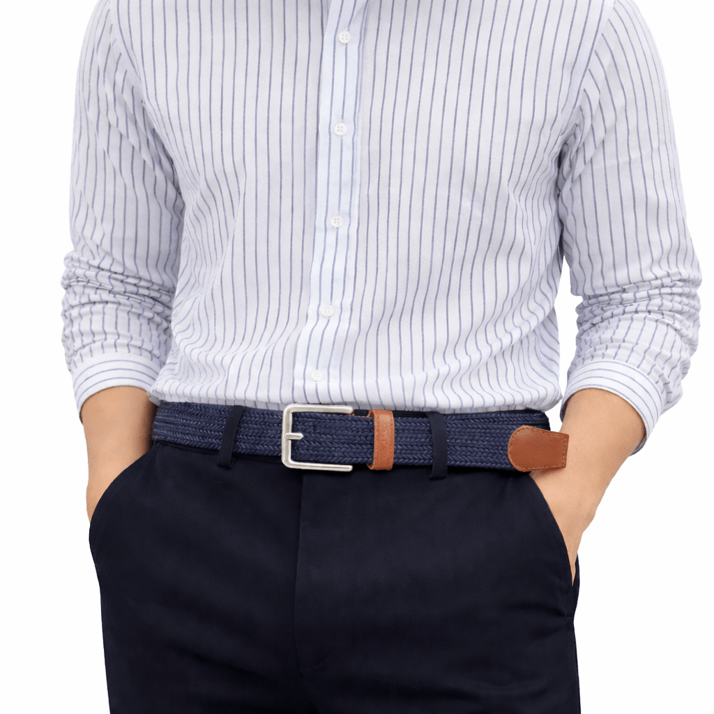 Cooper Braided Stretch Casual Webbing Belt - Don Miller