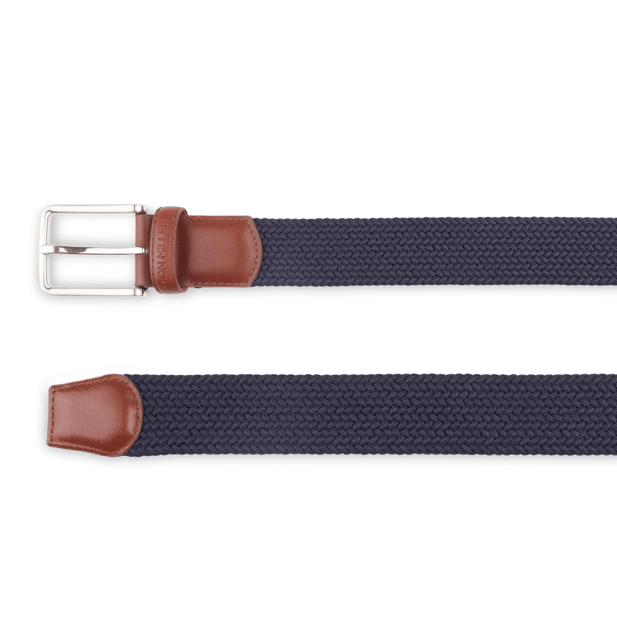 Cooper Braided Stretch Casual Webbing Belt & Modernist Duofold Gift Set - Don Miller