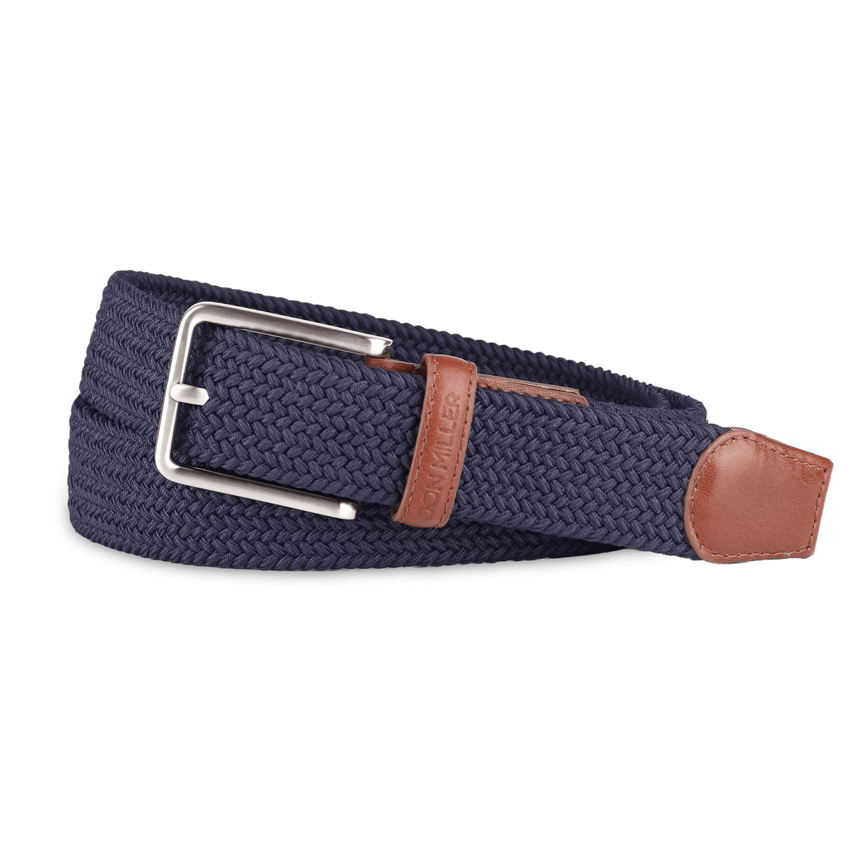 Cooper Braided Stretch Casual Webbing Belt & Modernist Duofold Gift Set - Don Miller