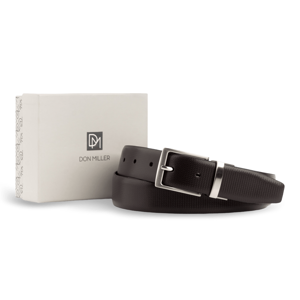 Cyber Weave Formal Reversible Leather Belt - Don Miller