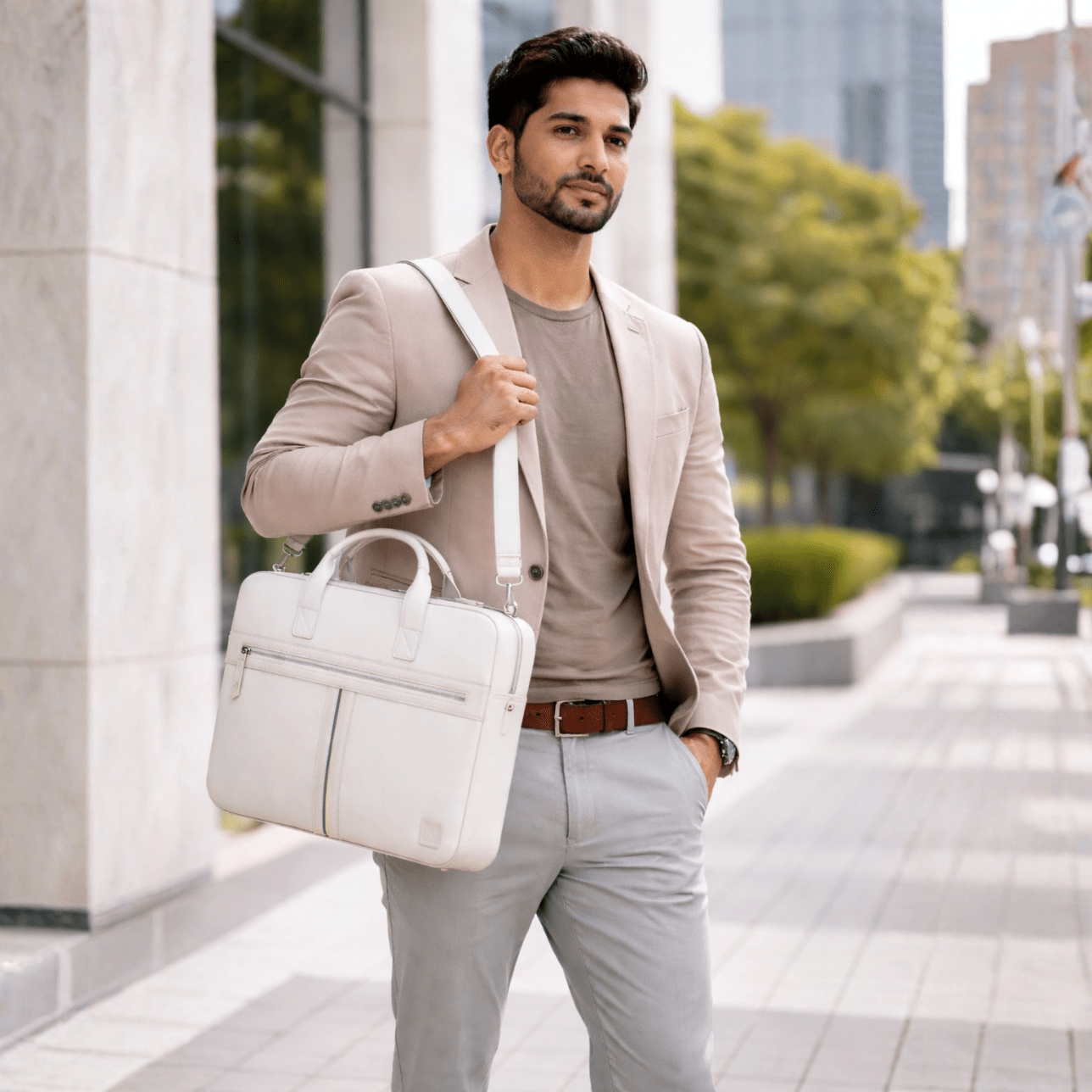 Heritage Striped Laptop Bag - Don Miller