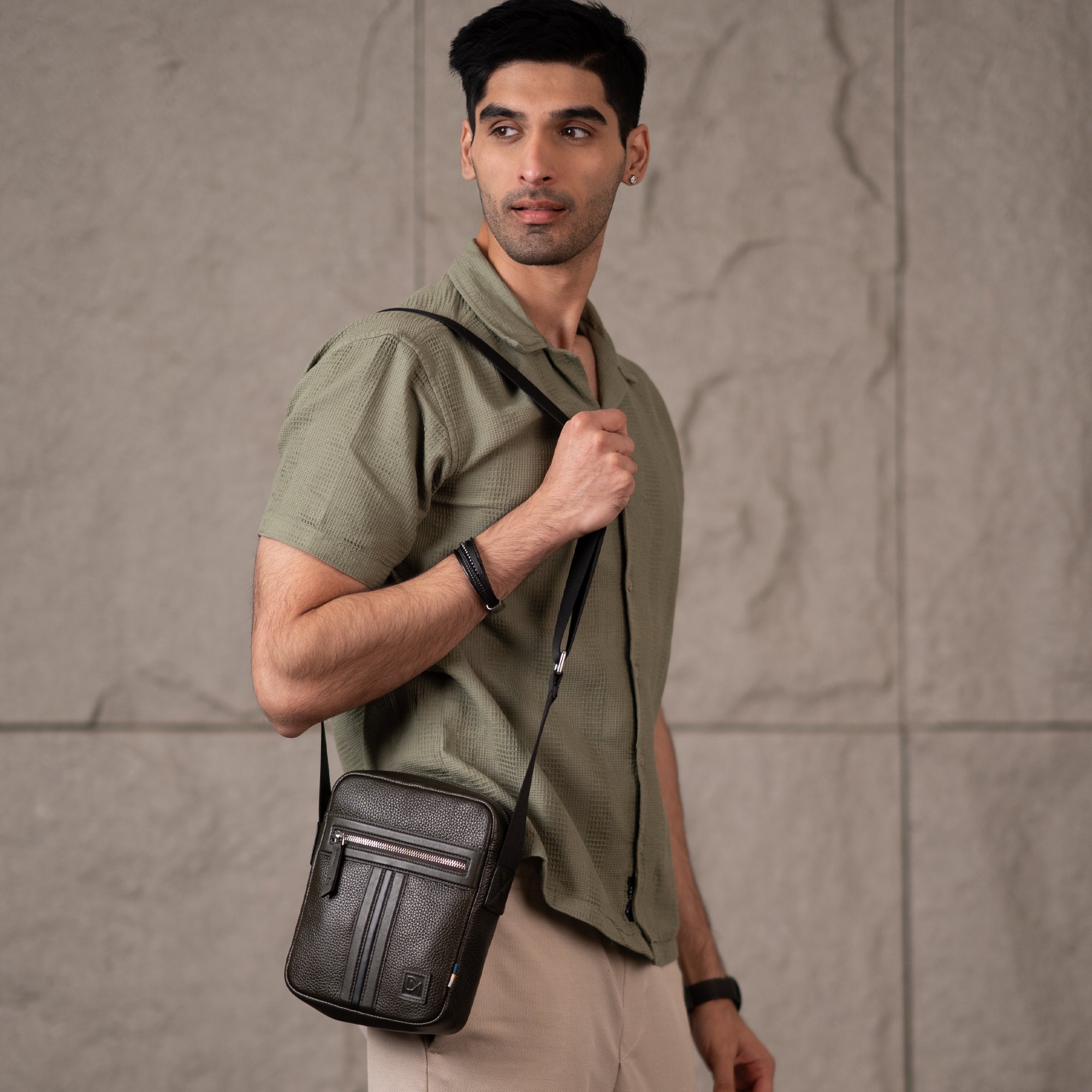 Heritage Striped Small Cross Body - Don Miller