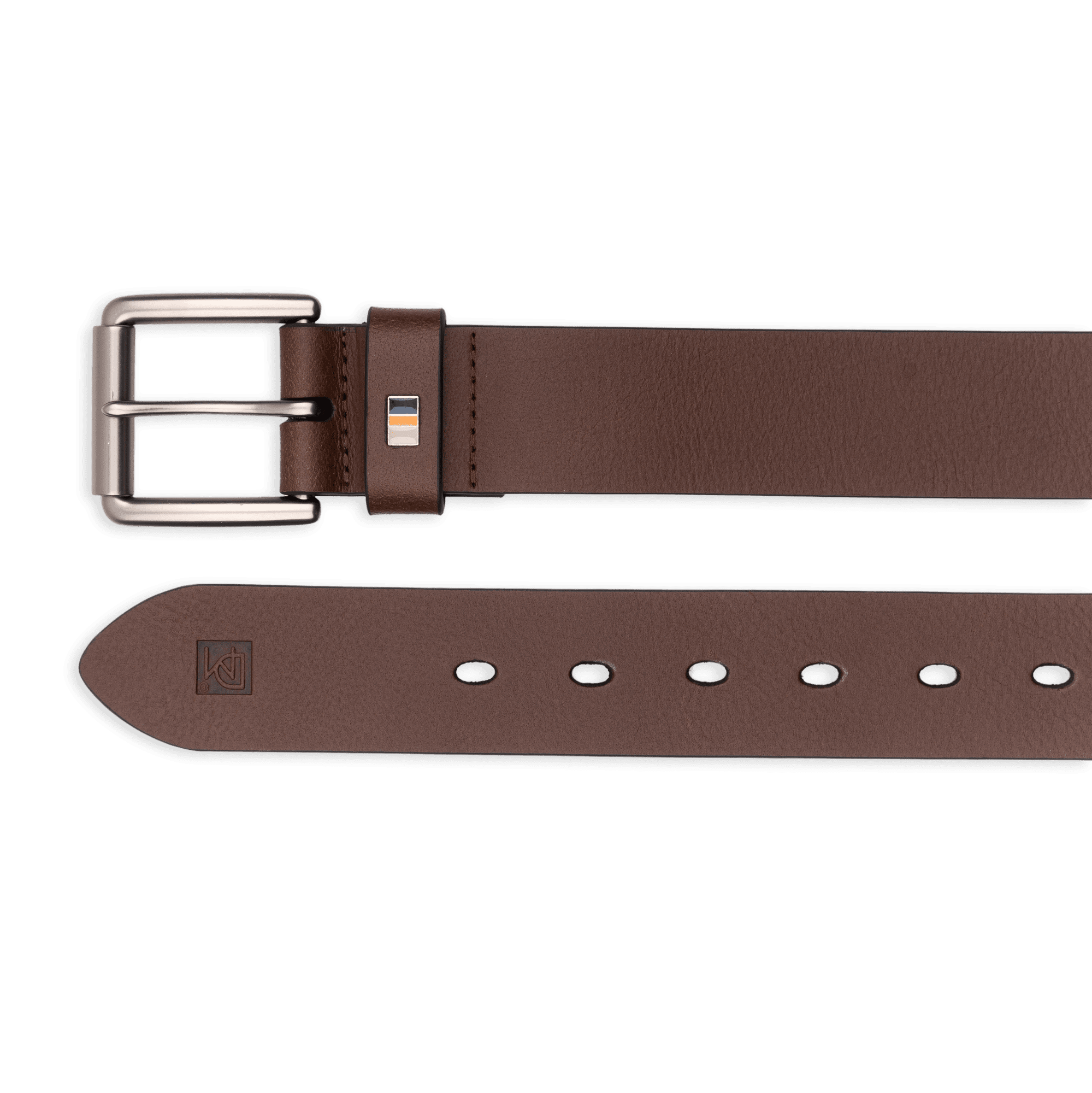 Insignia Roller Buckle Casual Leather Belt - Don Miller