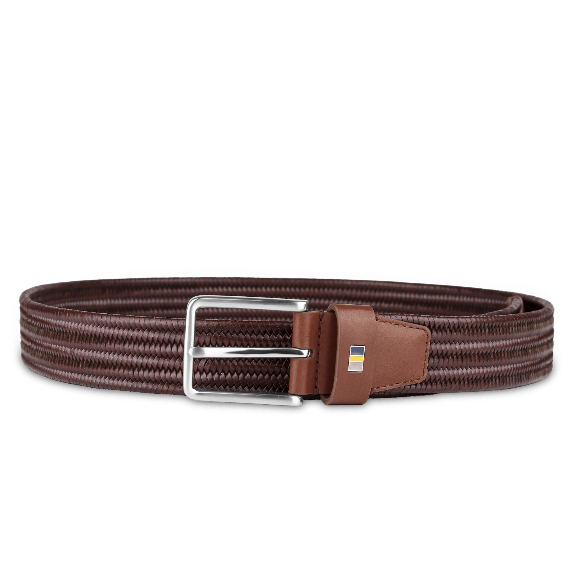 Leon Braided Stretch Semi Formal Leather Belt - Don Miller