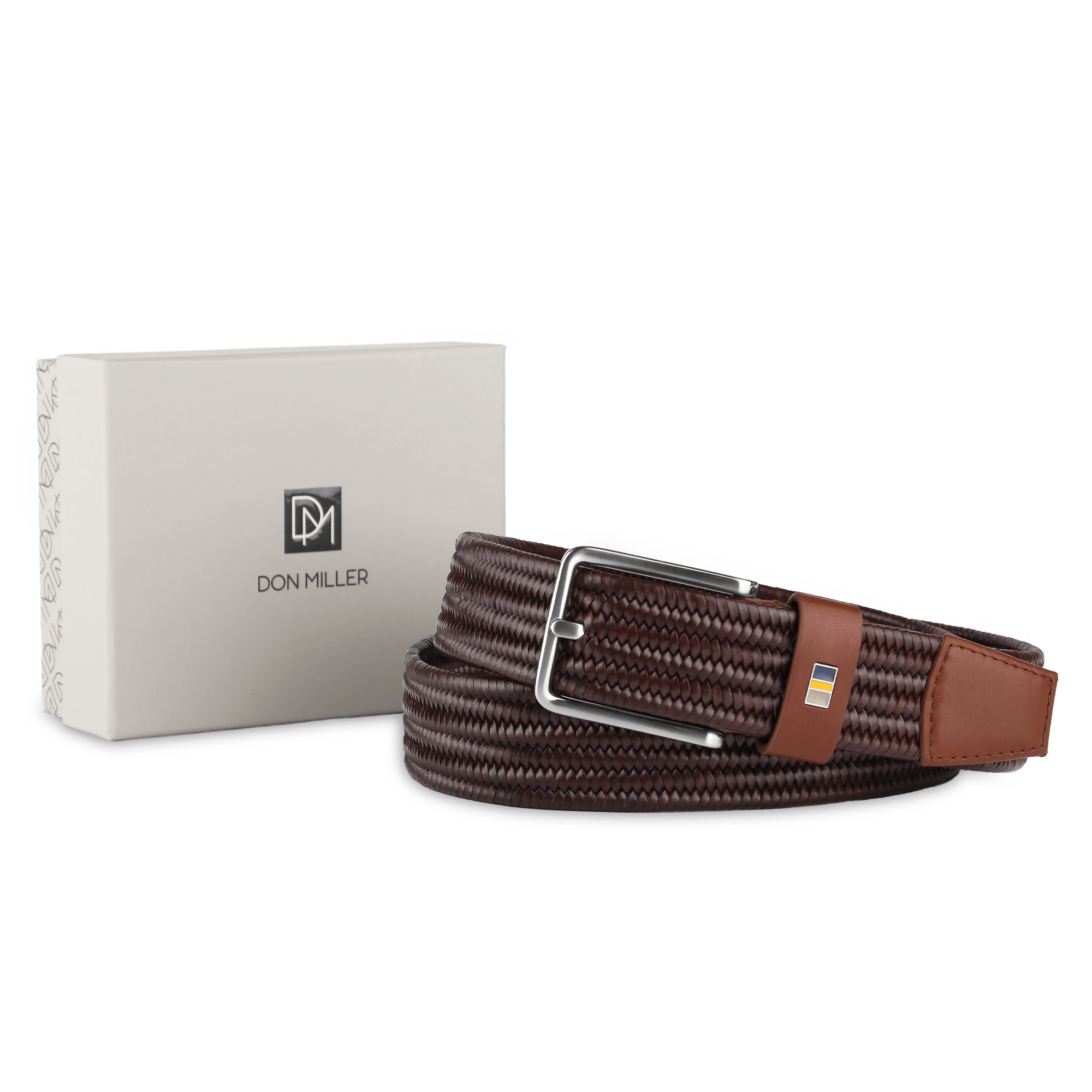 Leon Braided Stretch Semi Formal Leather Belt - Don Miller