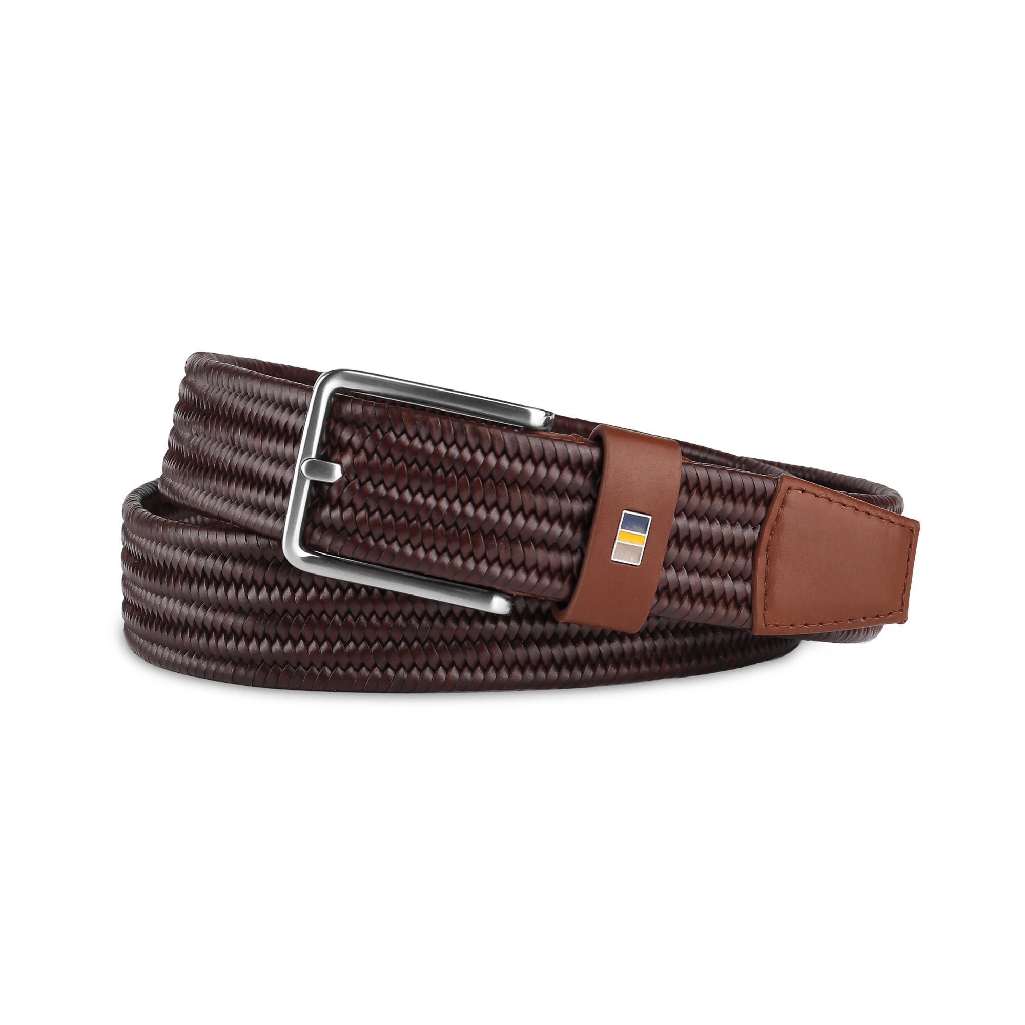 Leon Braided Stretch Semi Formal Leather Belt - Don Miller