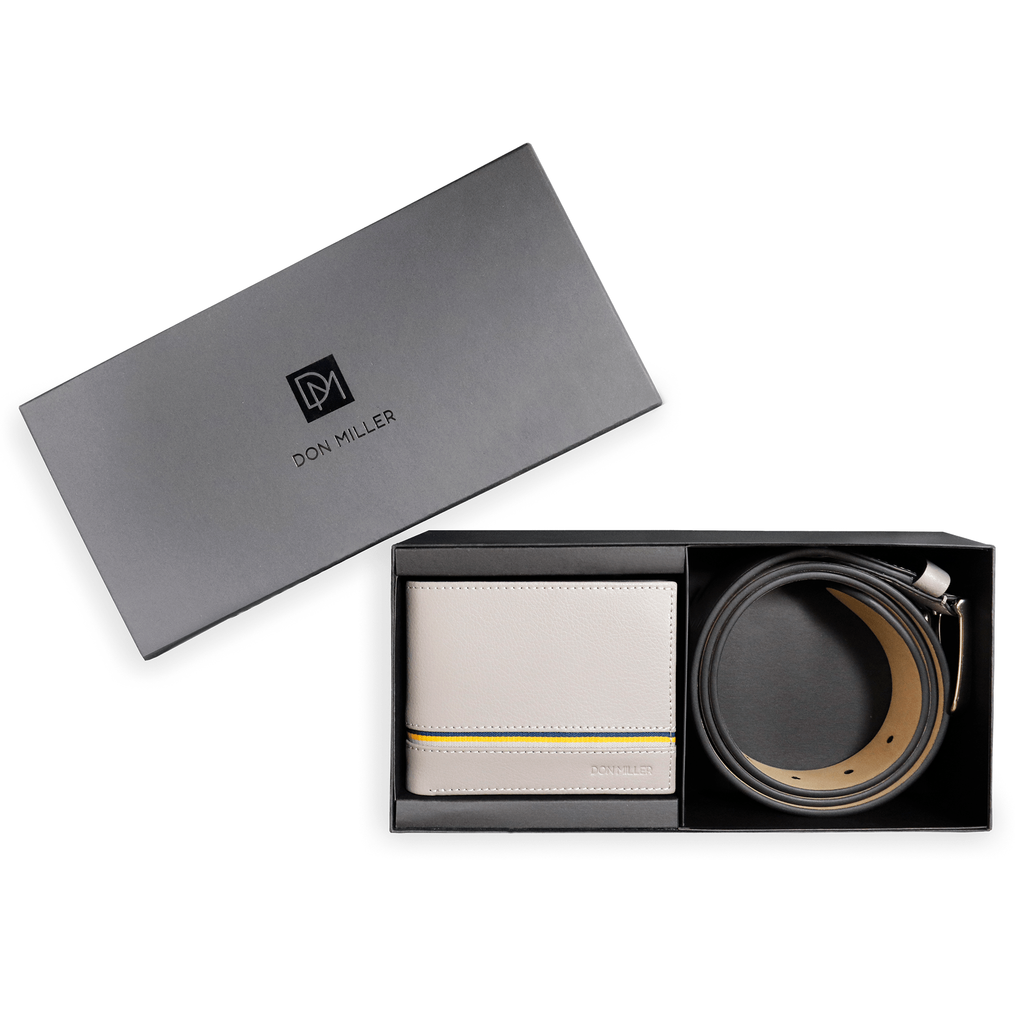 Signature Stripe Bifold and Belt Gift Set - Don Miller