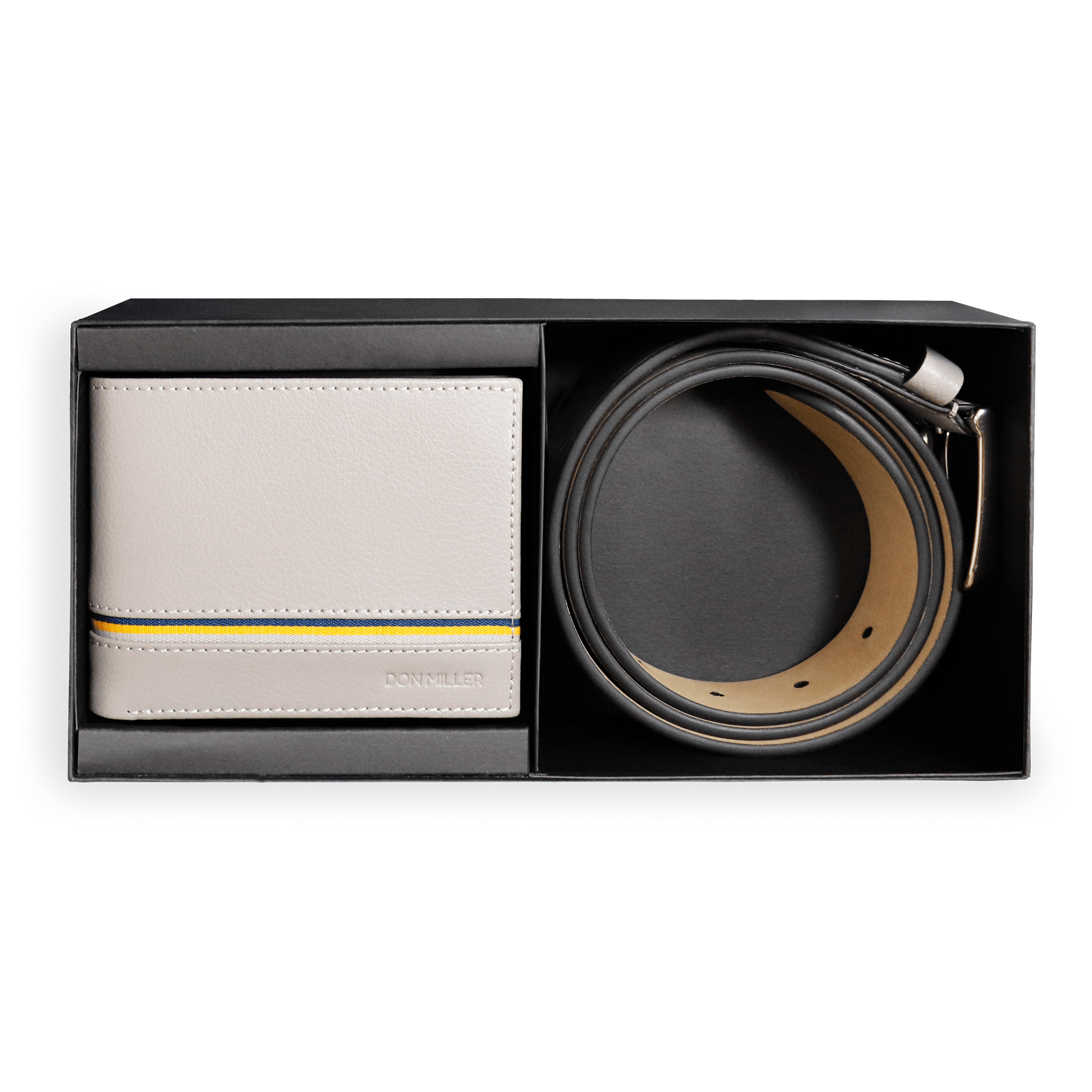 Signature Stripe Bifold and Belt Gift Set - Don Miller