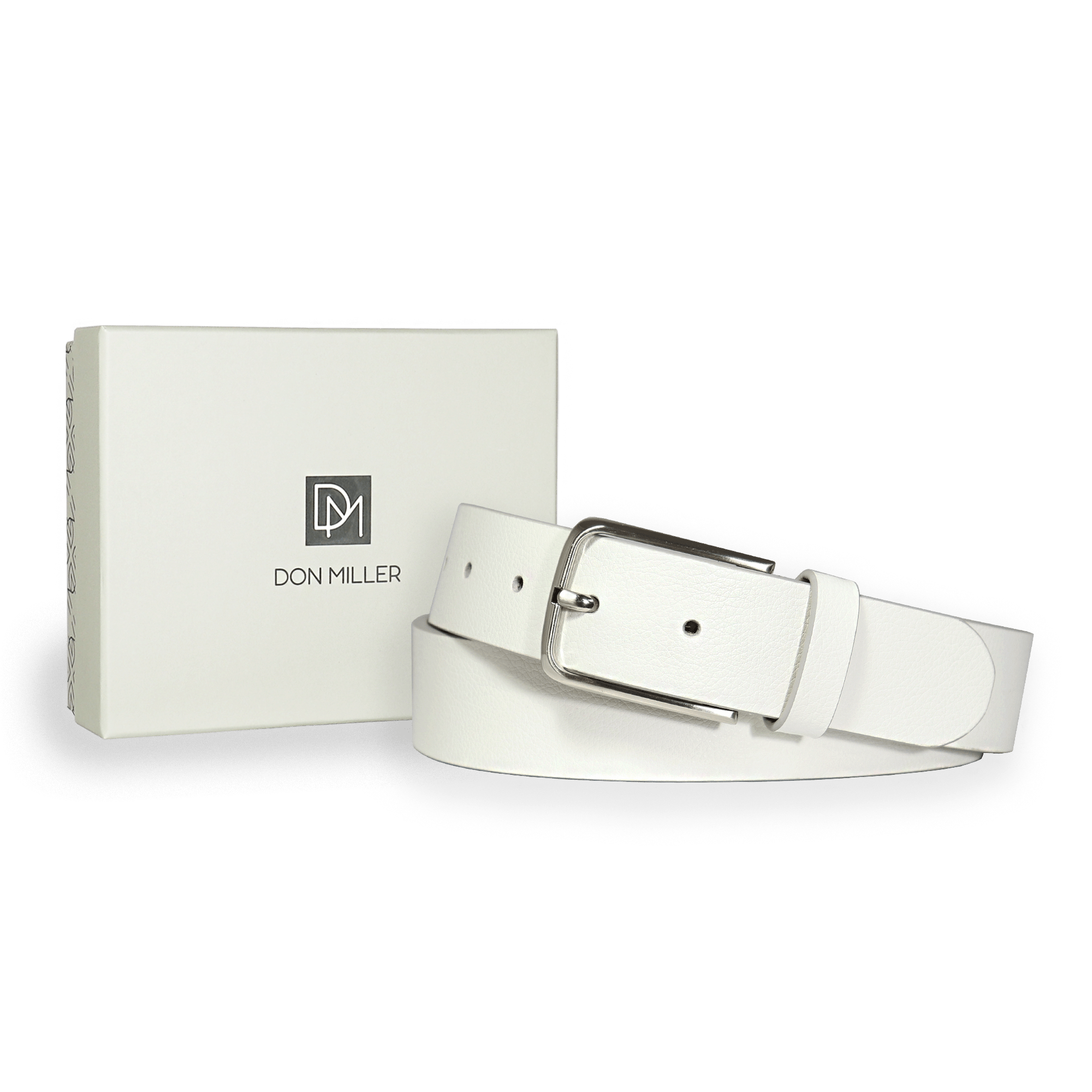 Signature Stripe Casual Leather Belt - Don Miller