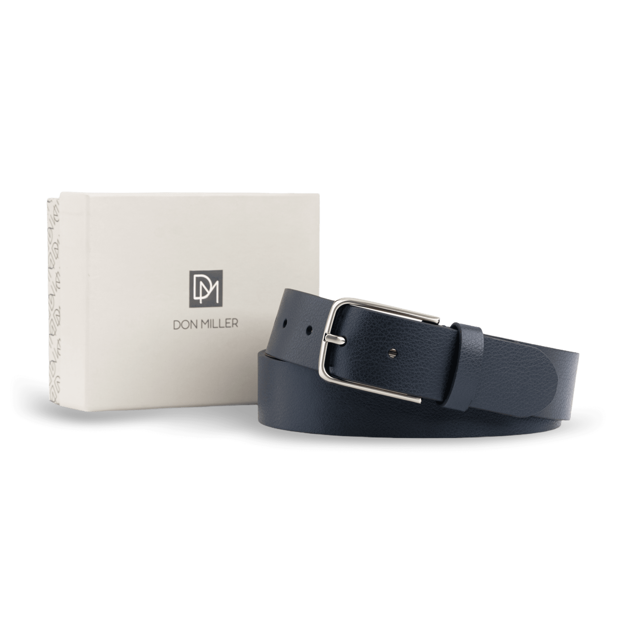 Signature Stripe Casual Leather Belt - Don Miller