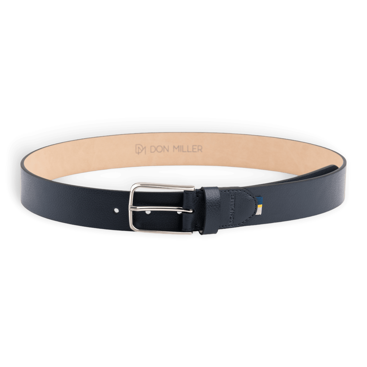 Signature Stripe Casual Leather Belt - Don Miller