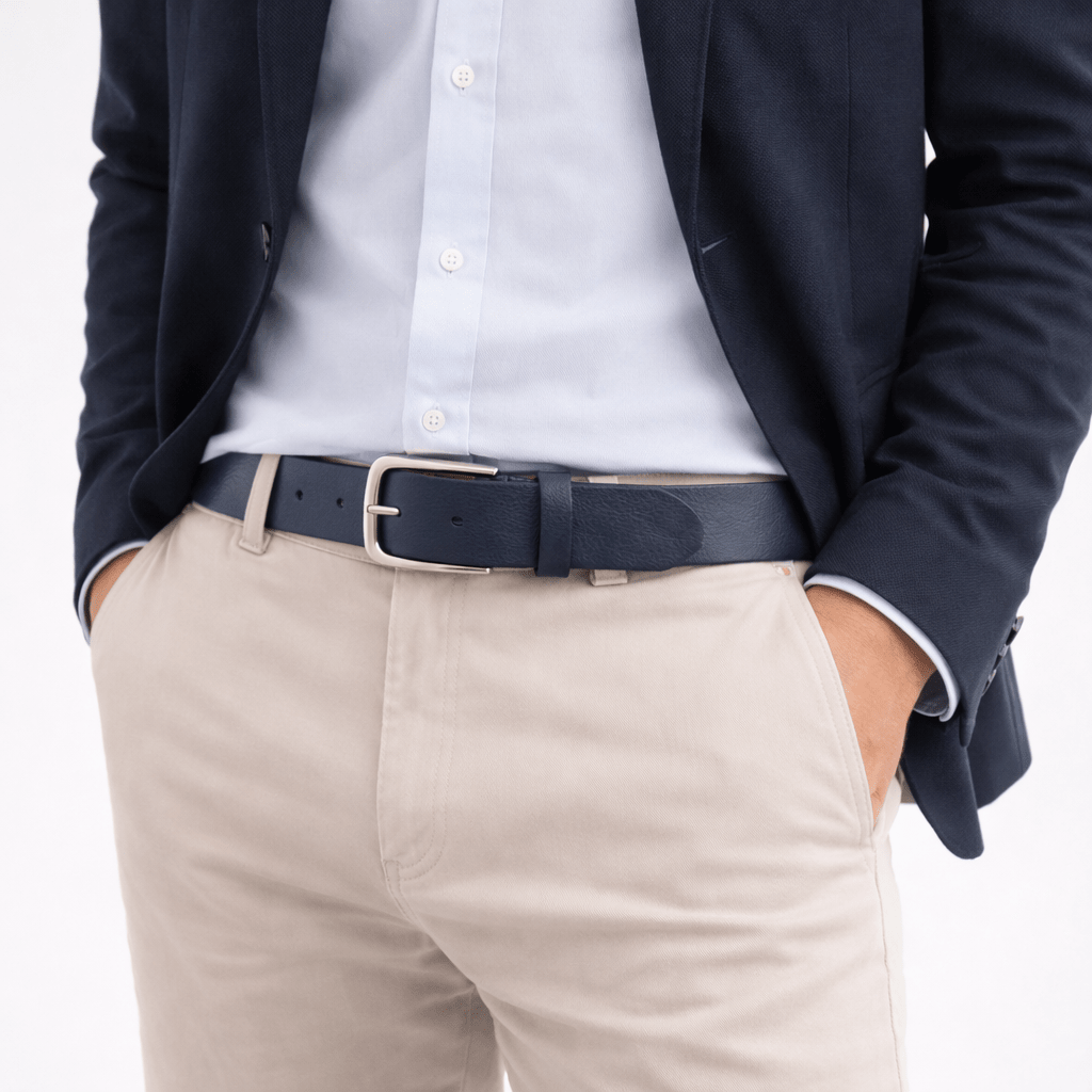 Signature Stripe Casual Leather Belt - Don Miller