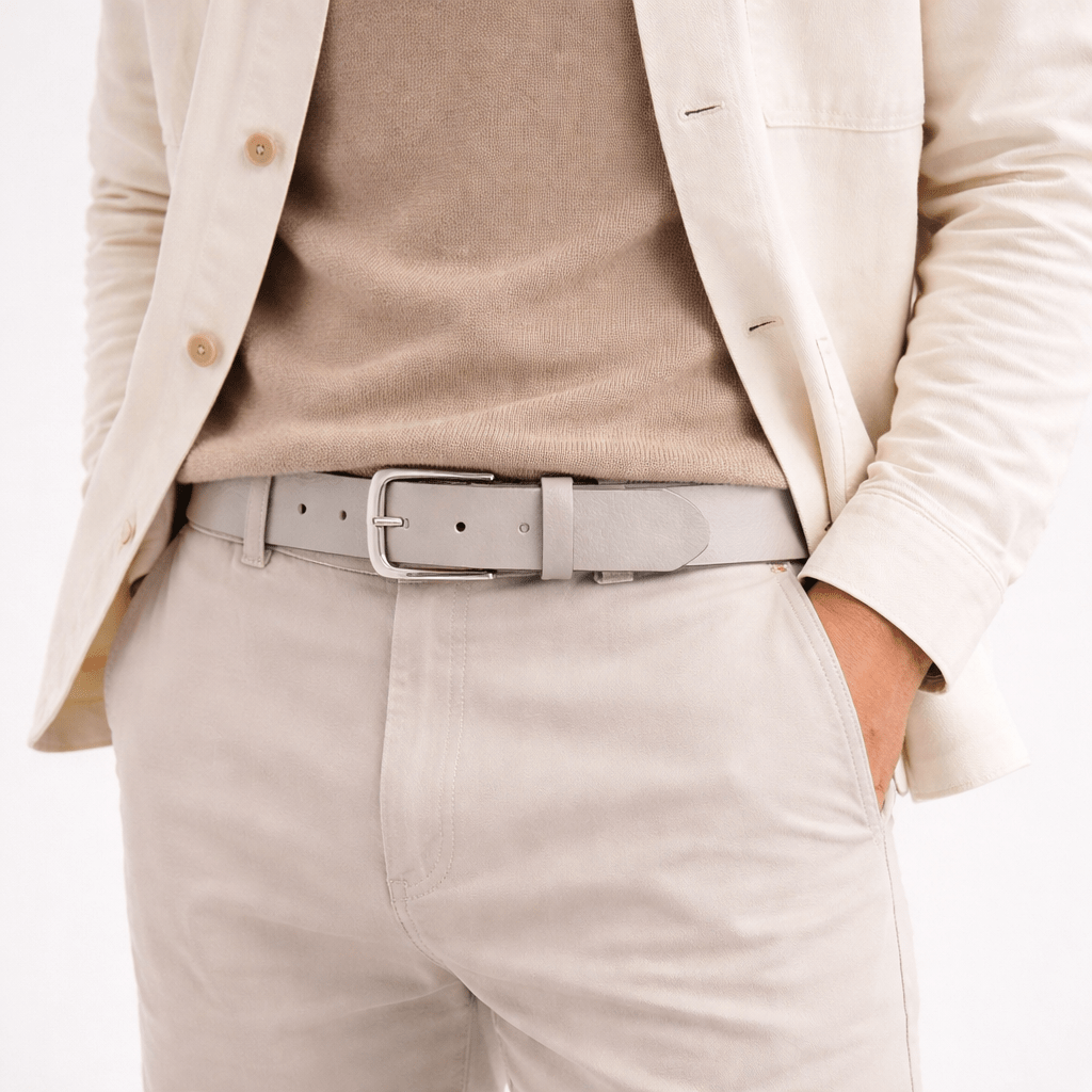 Signature Stripe Casual Leather Belt - Don Miller
