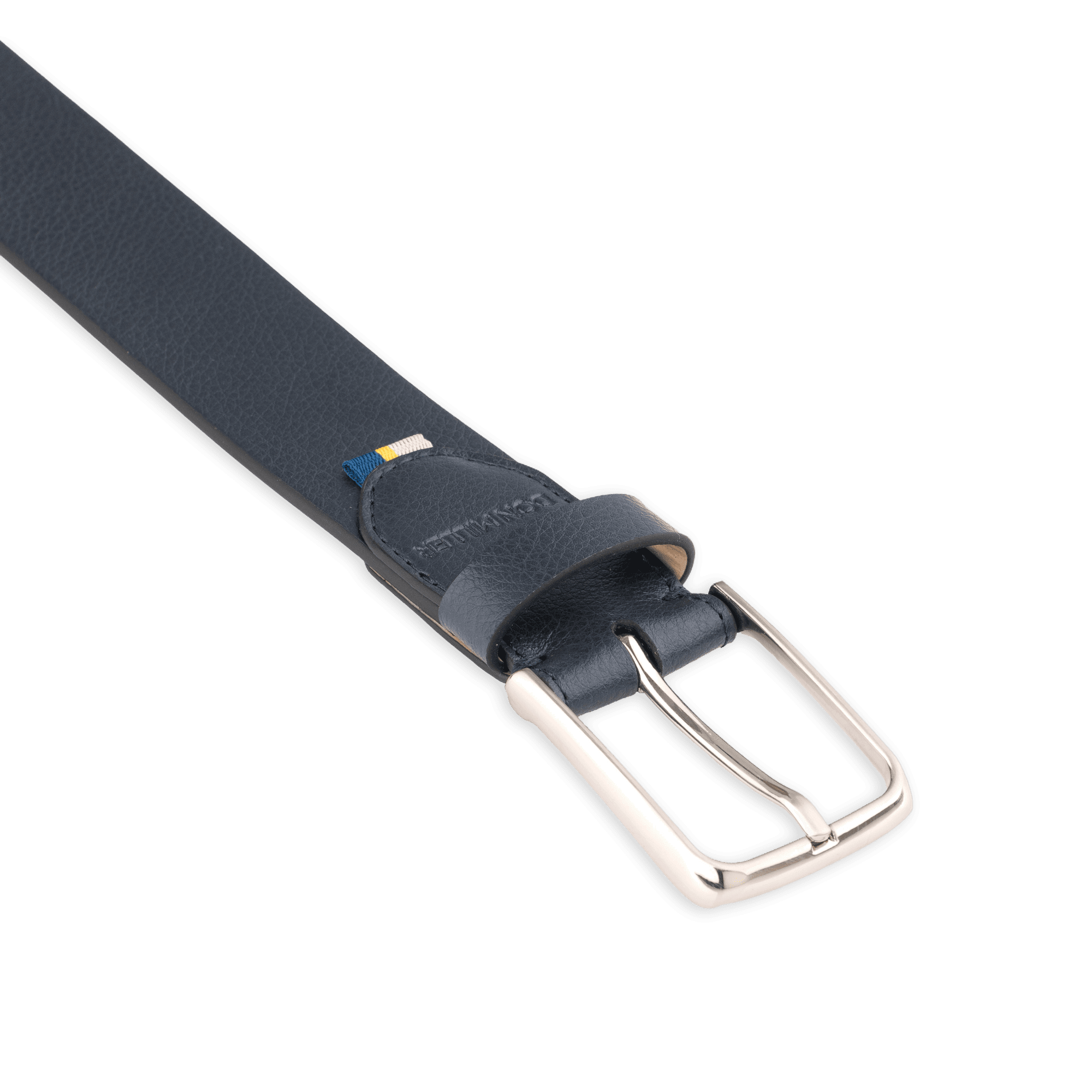 Signature Stripe Casual Leather Belt - Don Miller