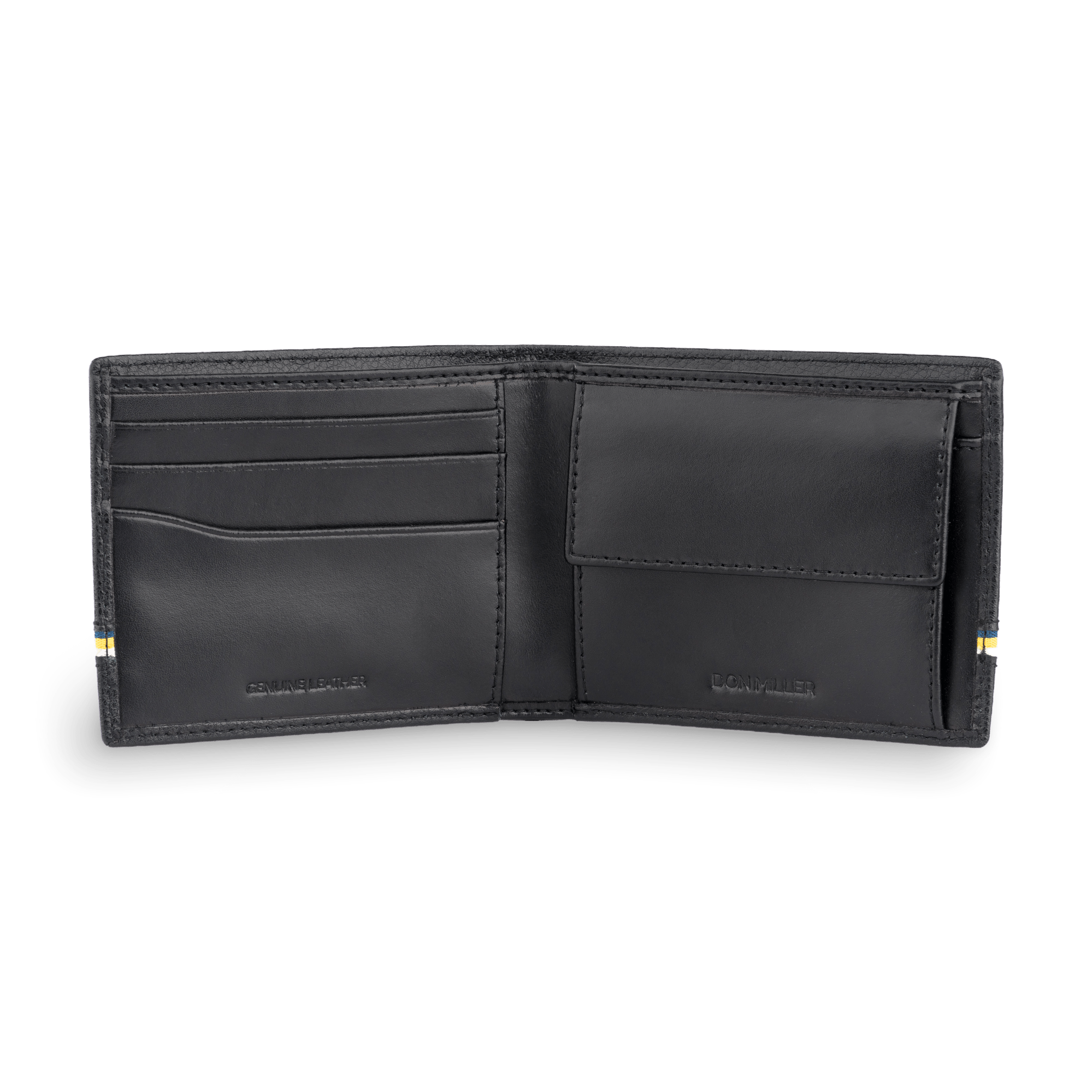 Signature Stripe Slimfold Coin Pocket Wallet - Don Miller