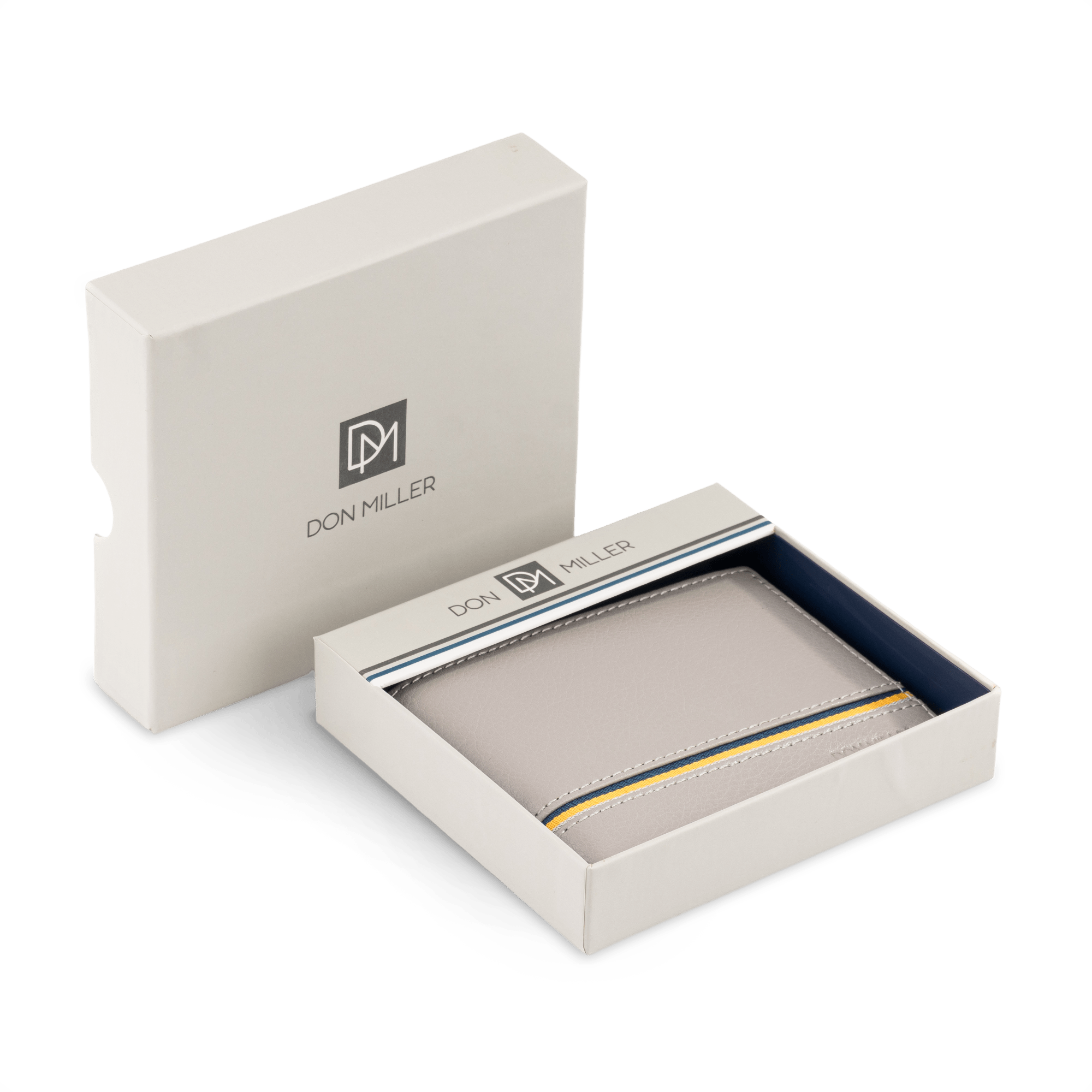 Signature Stripe Slimfold Coin Pocket Wallet - Don Miller
