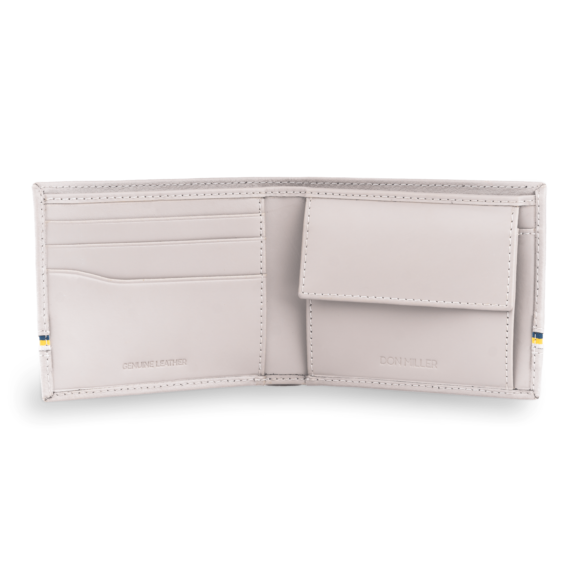 Signature Stripe Slimfold Coin Pocket Wallet - Don Miller