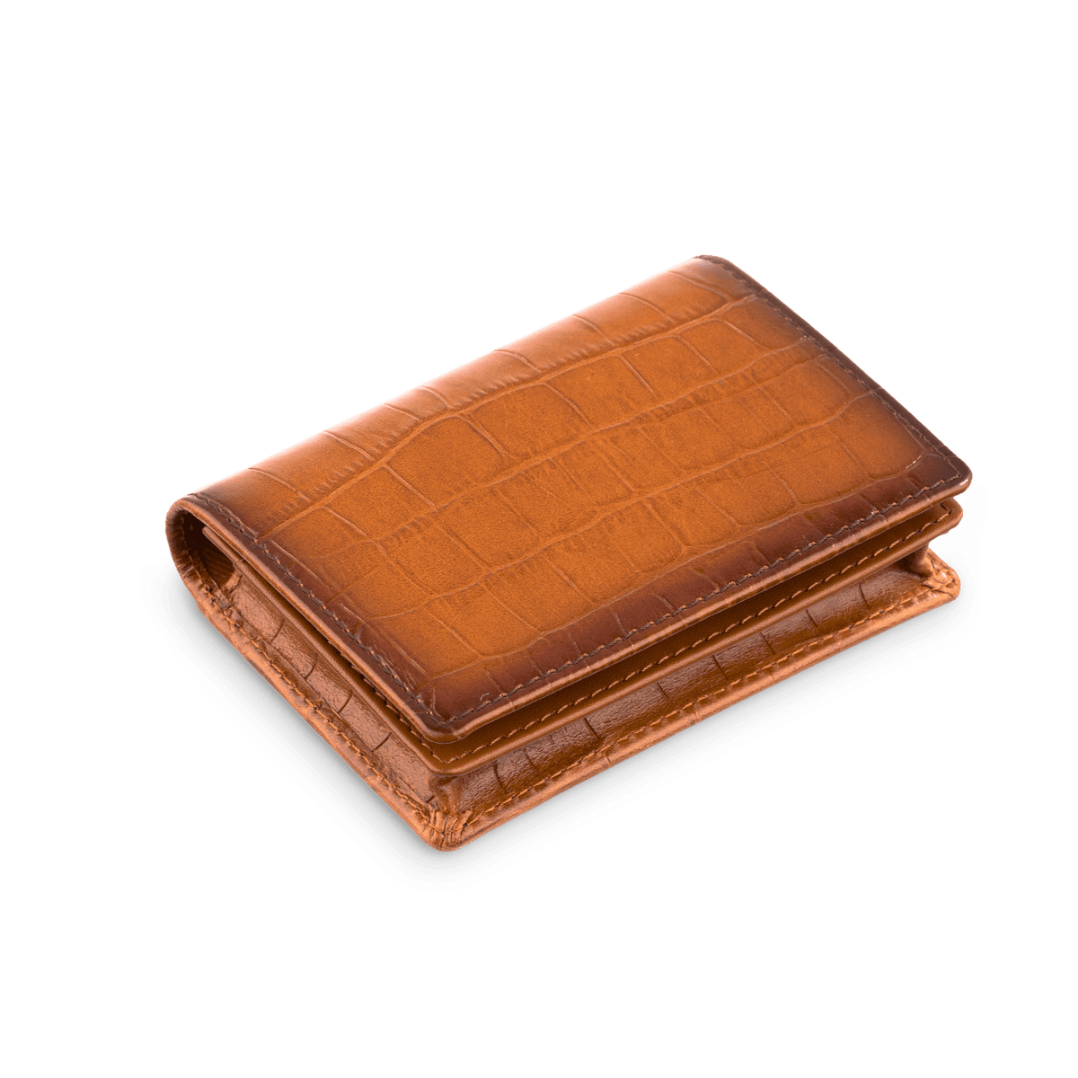 Urban Croco Gusseted RFID Card Case - Don Miller