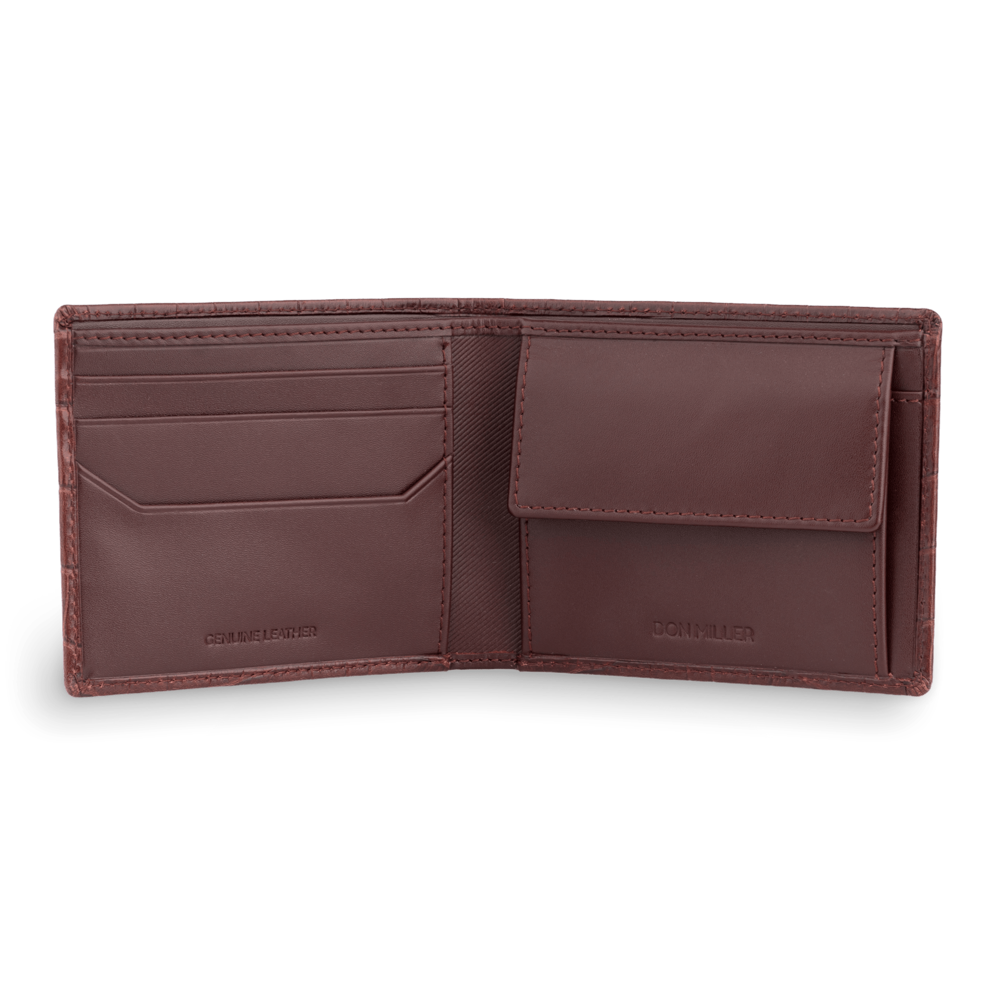Urban Croco Slimfold Coin Pocket RFID Wallet - Don Miller